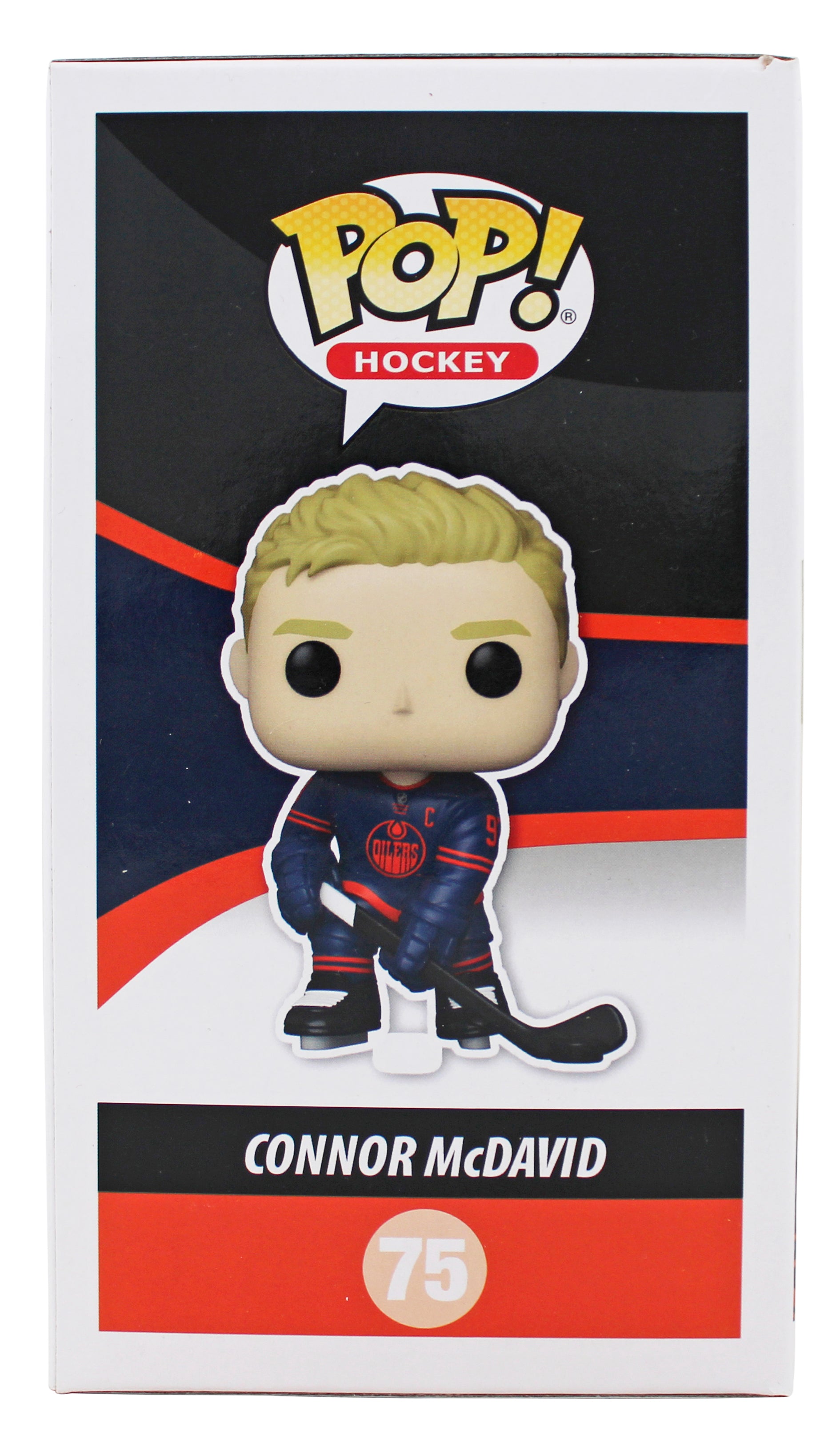 Oilers Connor McDavid Authentic Signed #75 Funko Pop Vinyl Figure JSA #AV75110