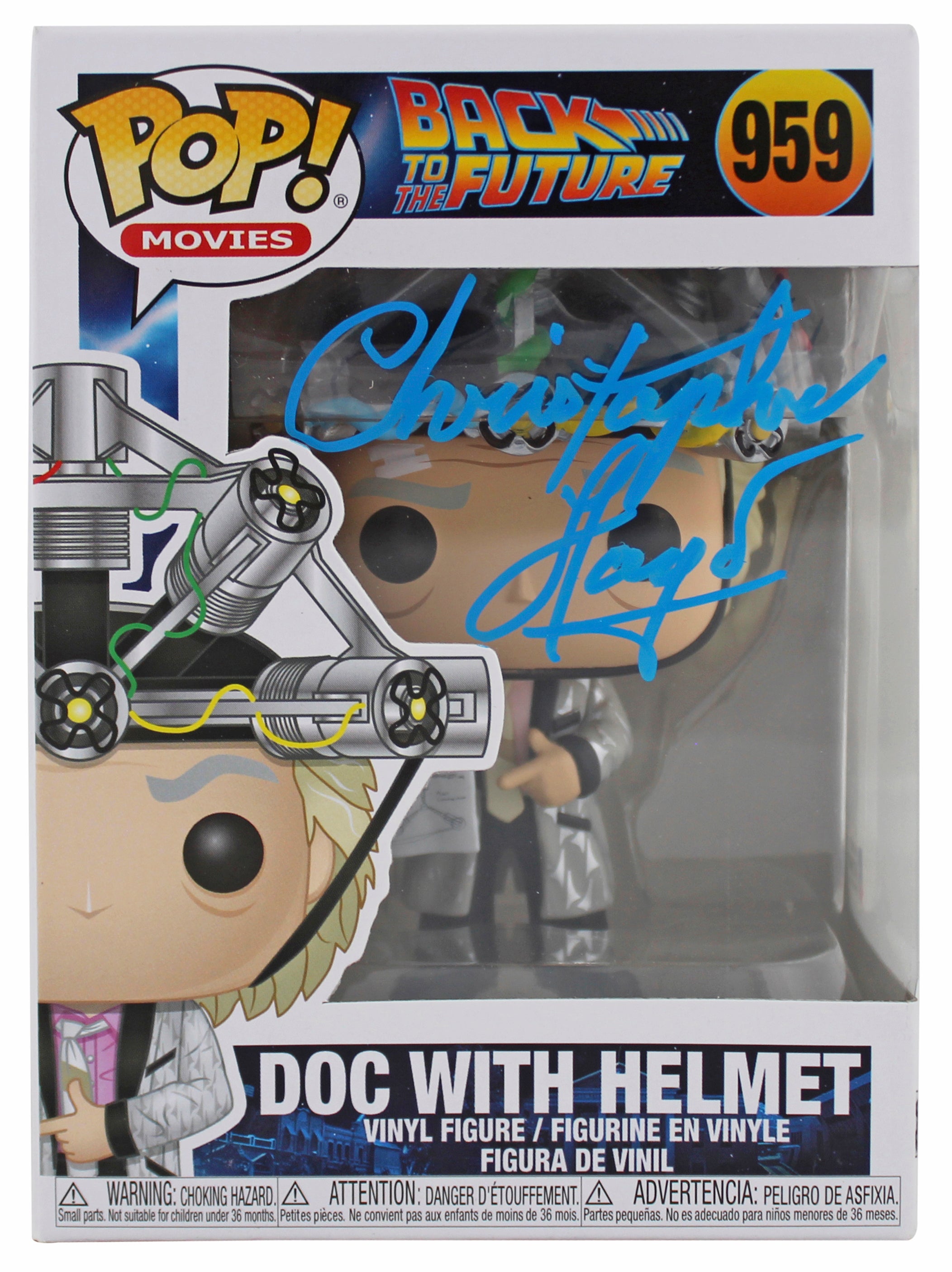 Christopher Lloyd Back To The Future Signed #959  Funko Pop Vinyl Figure BAS 2