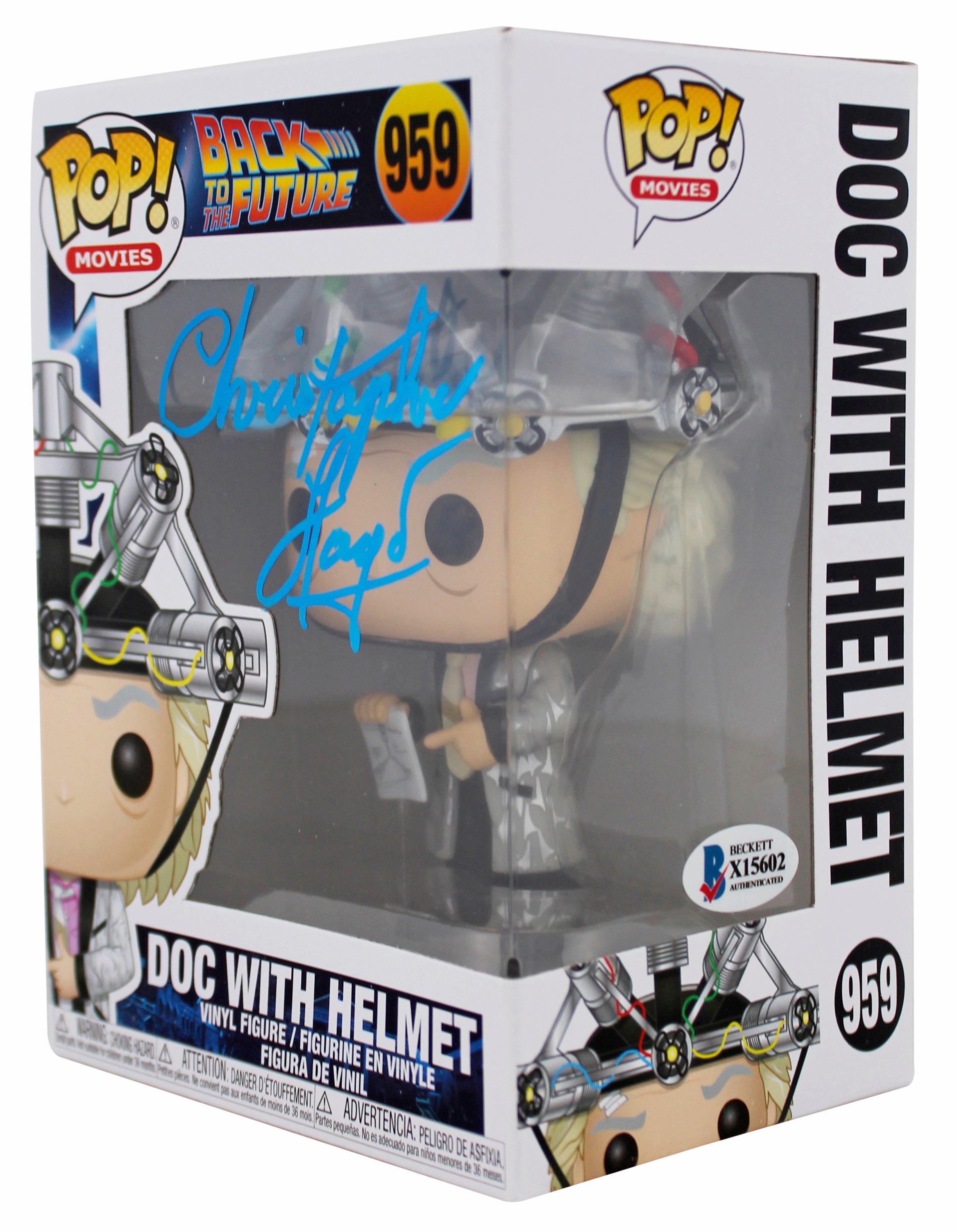 Christopher Lloyd Back To The Future Signed #959  Funko Pop Vinyl Figure BAS 2