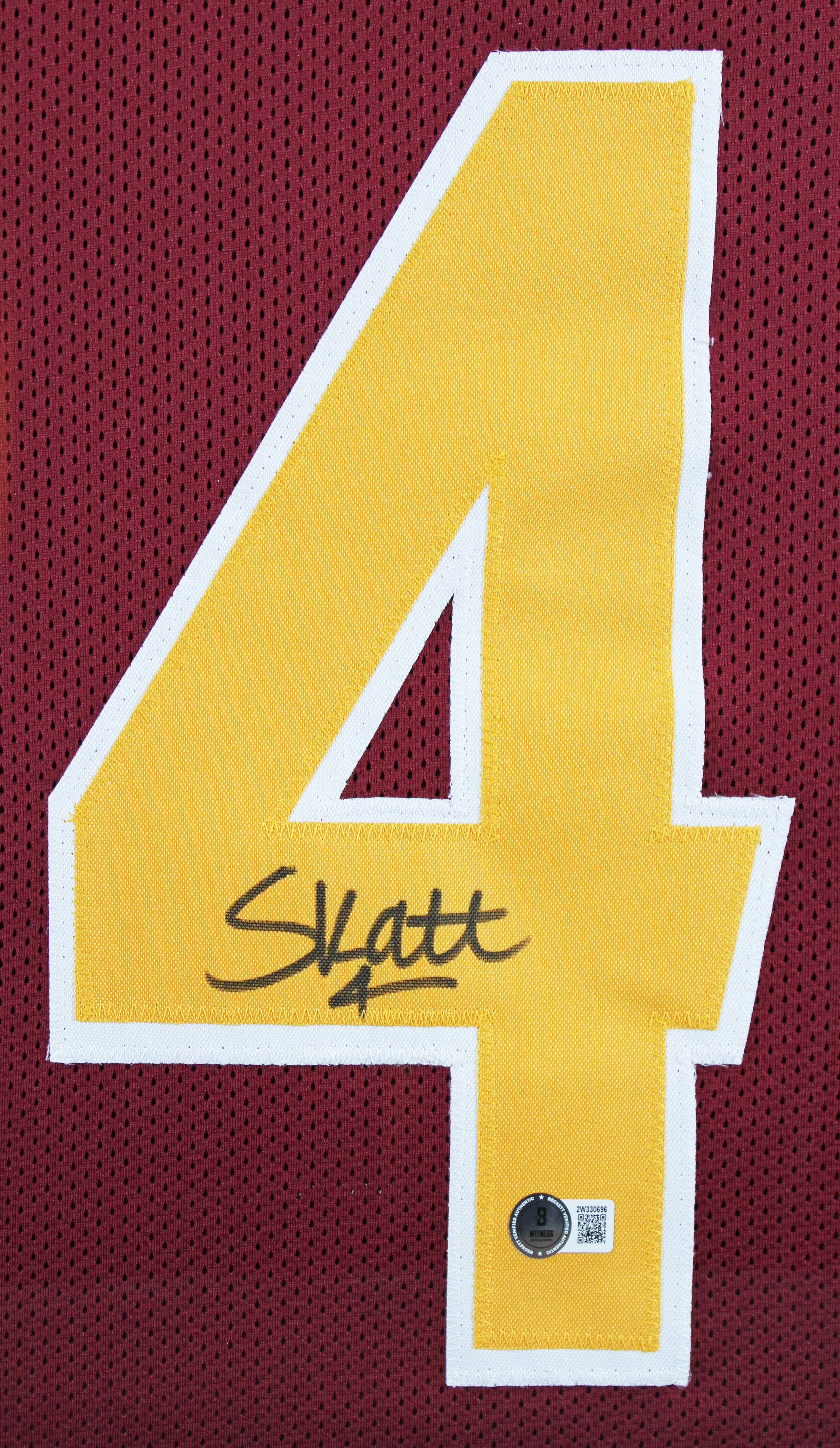 Arizona State Cameron Skattebo Signed Maroon Pro Style Framed Jersey BAS Witness