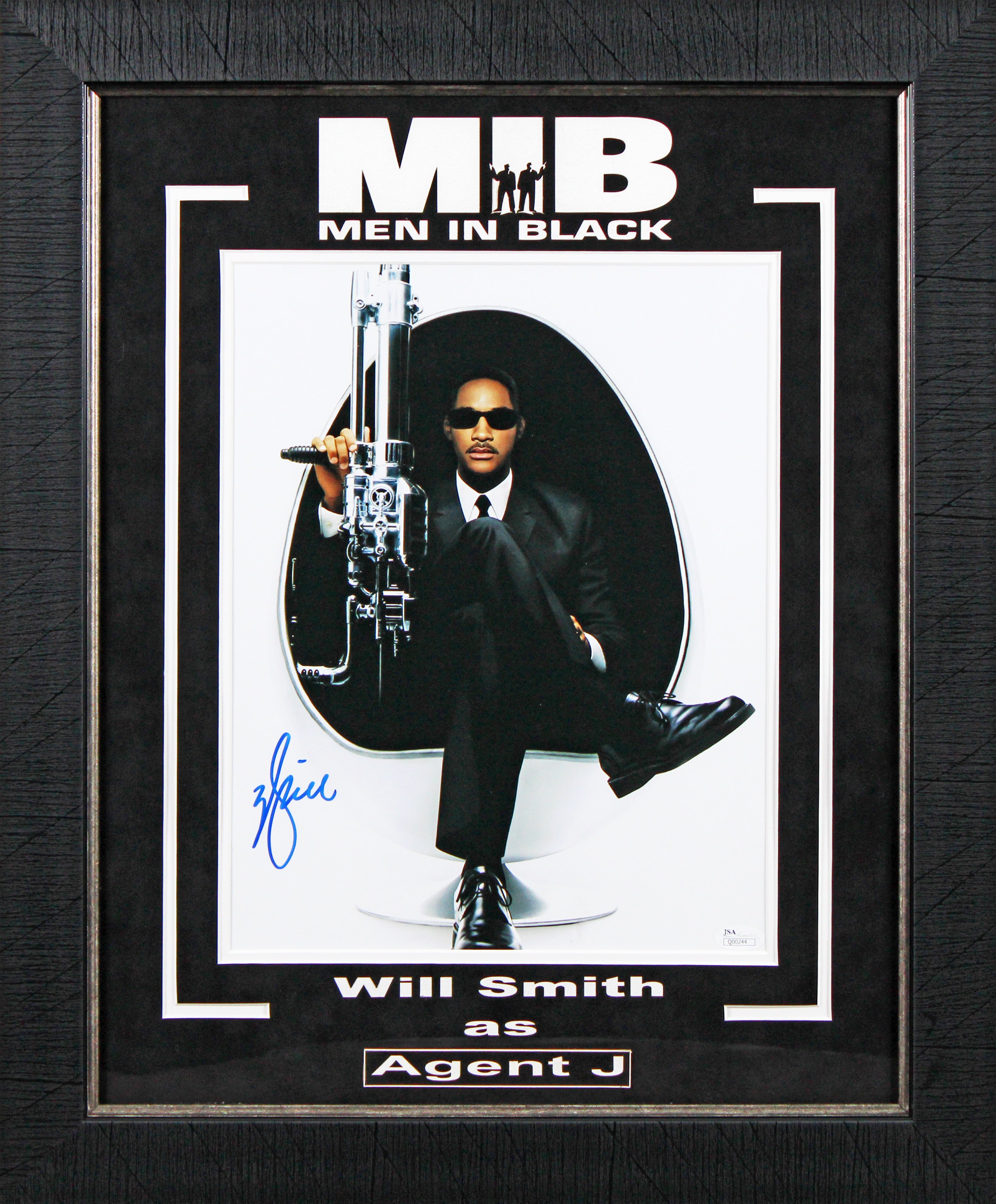 Will Smith Men In Black Authentic Signed 11x14 Framed Photo JSA