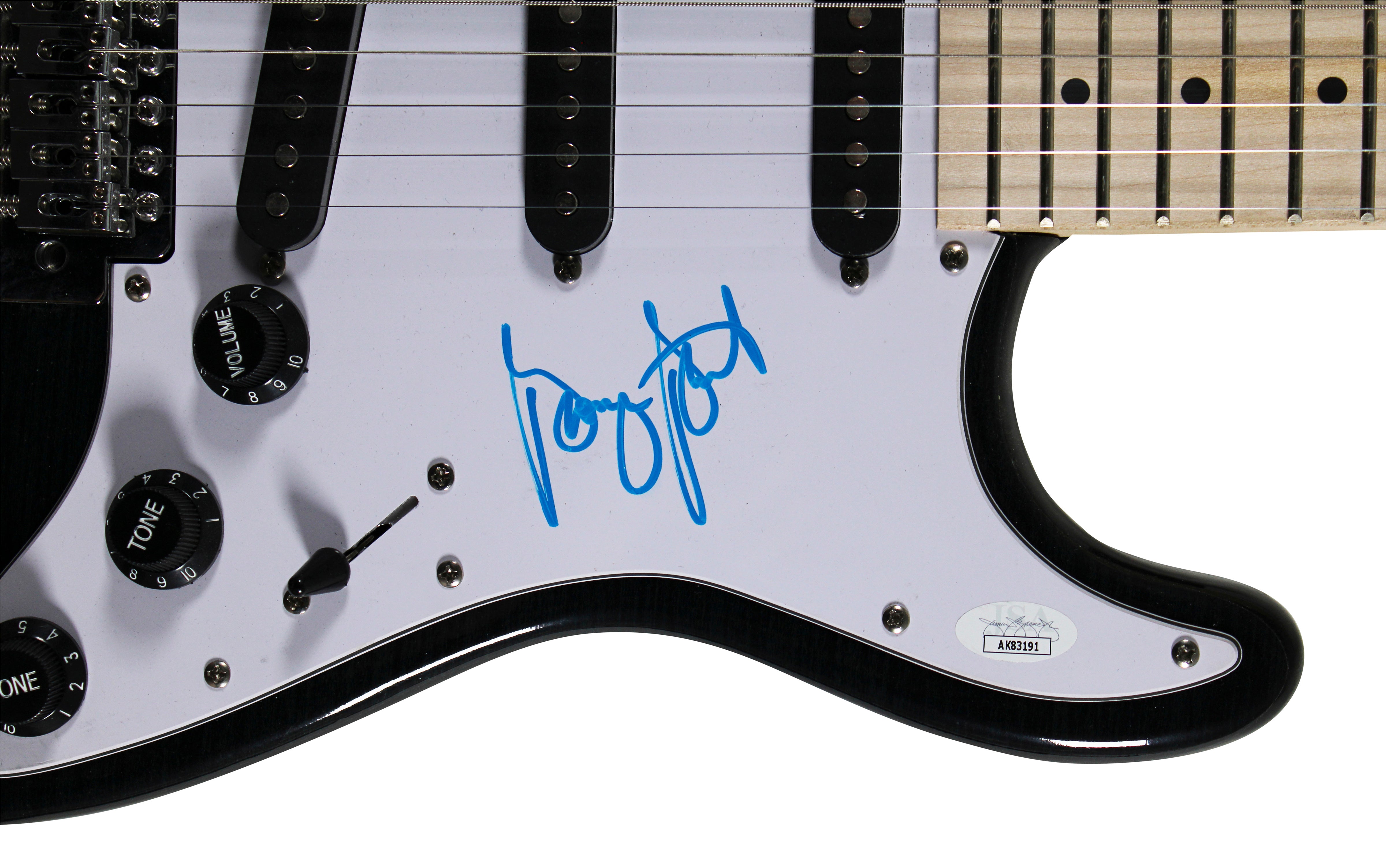 George Strait Authentic Signed Glarry Black Electric Guitar JSA #AK83191