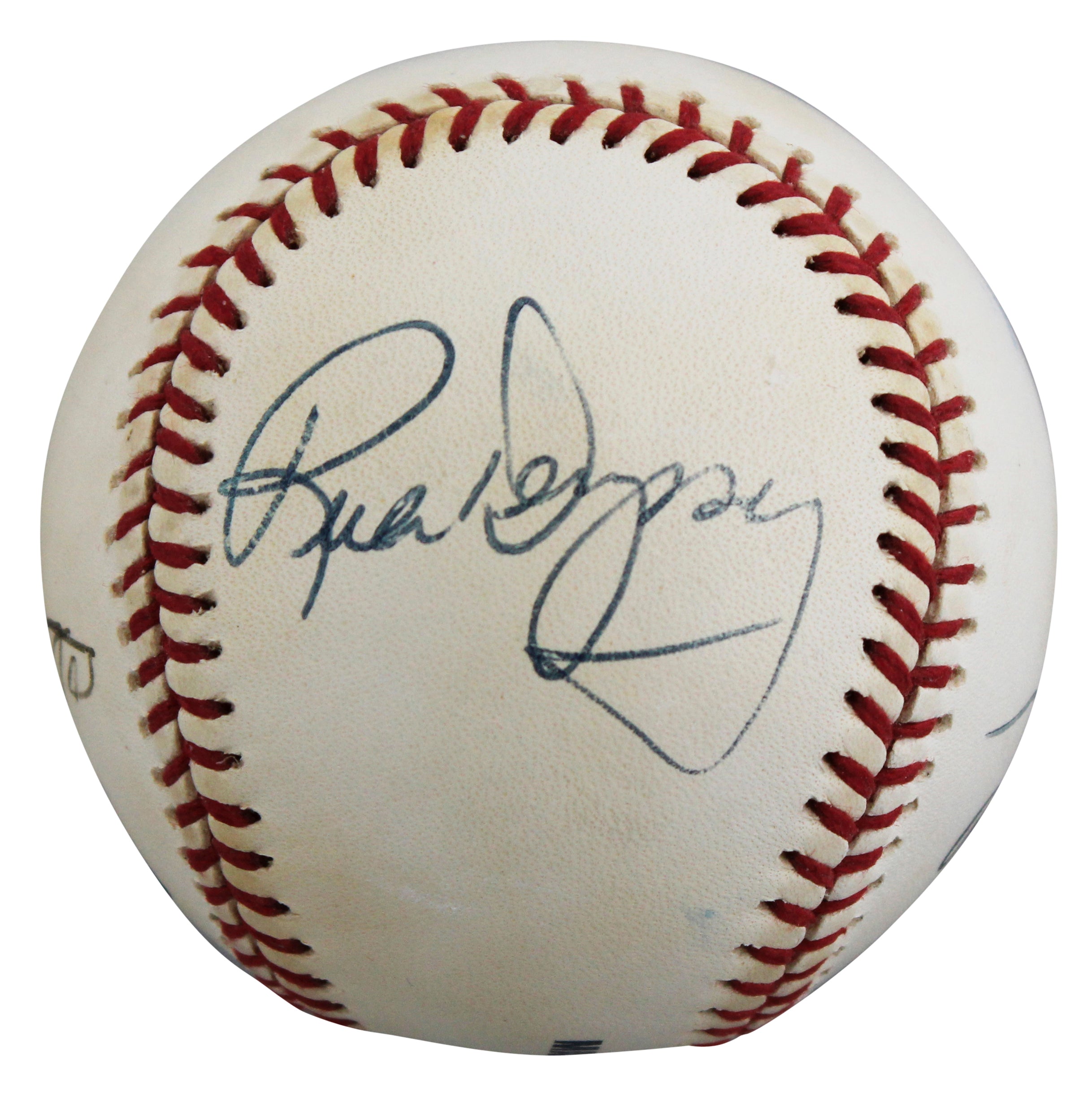 Rick Dempsey, Kevin Brown & Claude Osteen Signed OML Baseball BAS #AE64185
