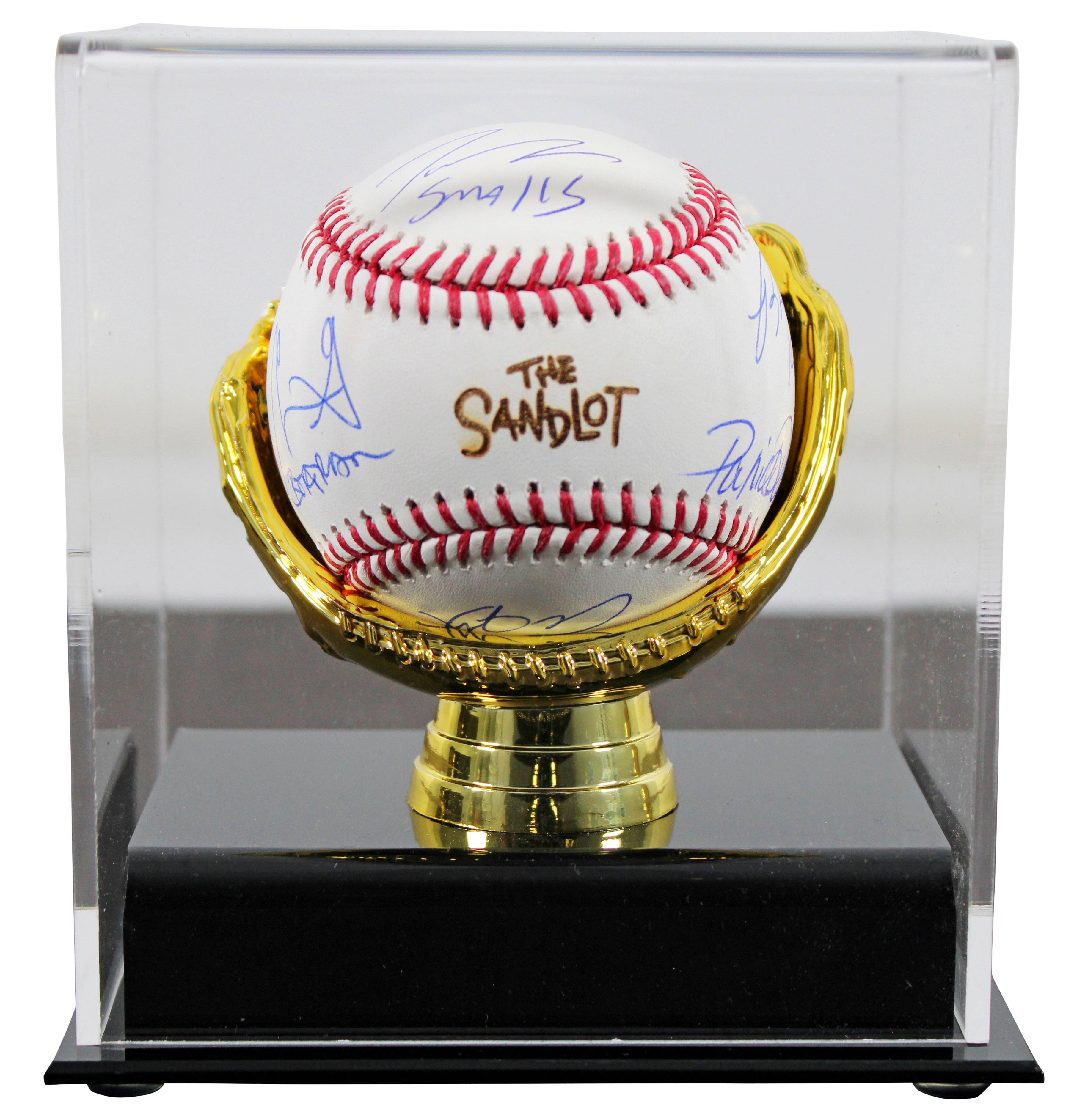 Sandlot (8) Guiry, Leopardi, Renna +5 Signed Sandlot Baseball w/ Case BAS