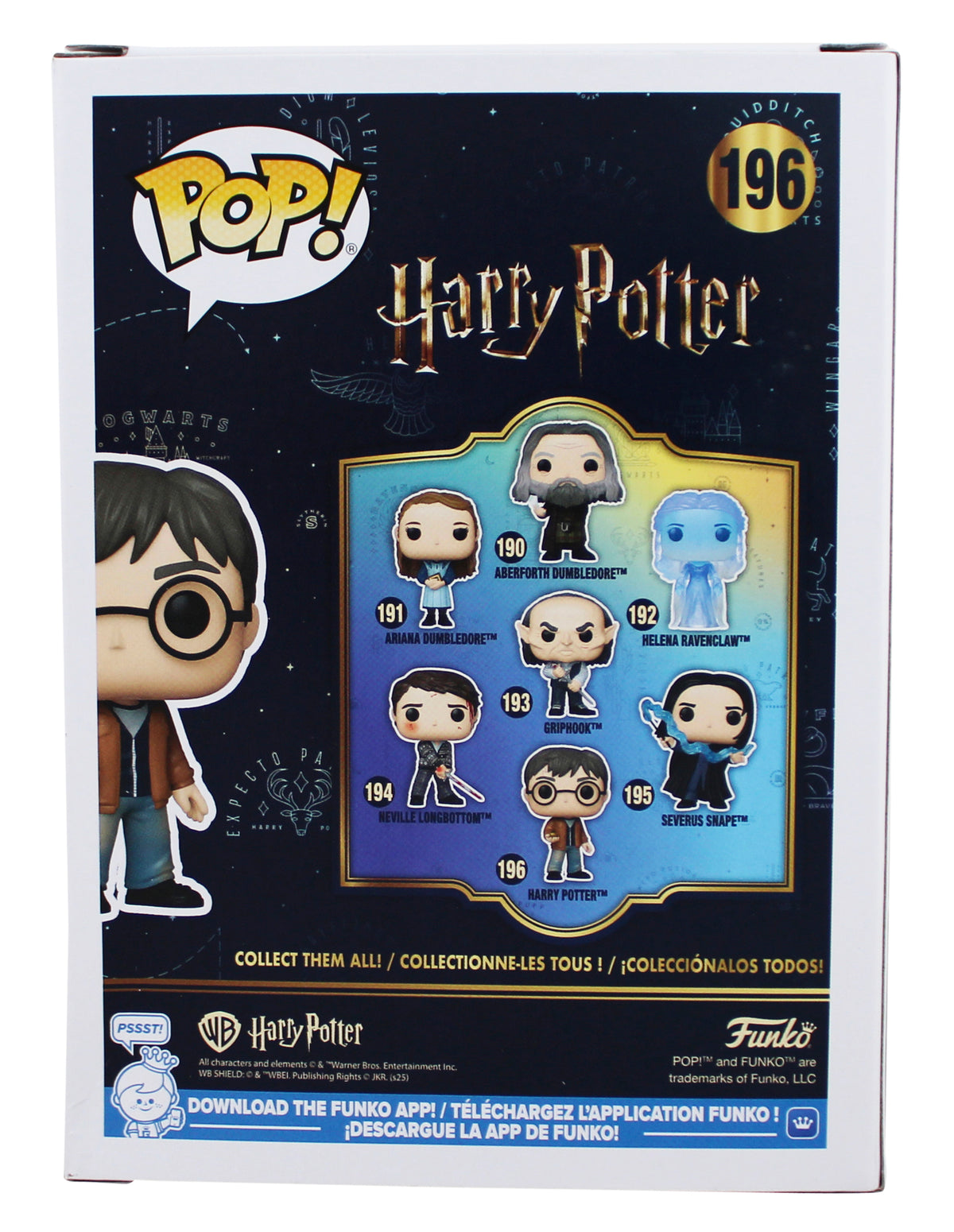 Daniel Radcliffe Harry Potter Signed #196 Funko Pop Figure w/ Yellow Sig BAS