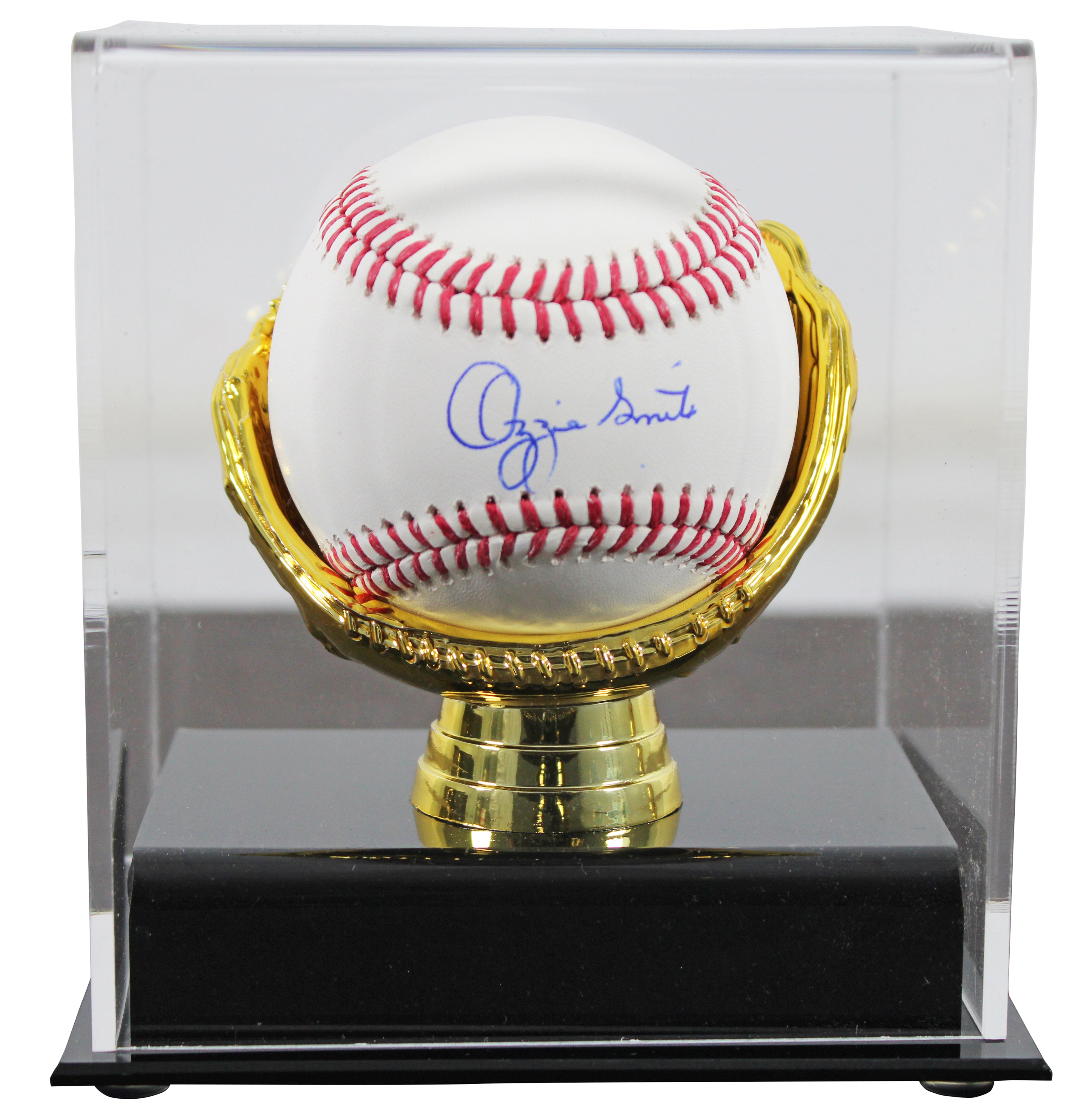 Cardinals Ozzie Smith Authentic Signed Oml Baseball Autographed w/ Case Fanatics