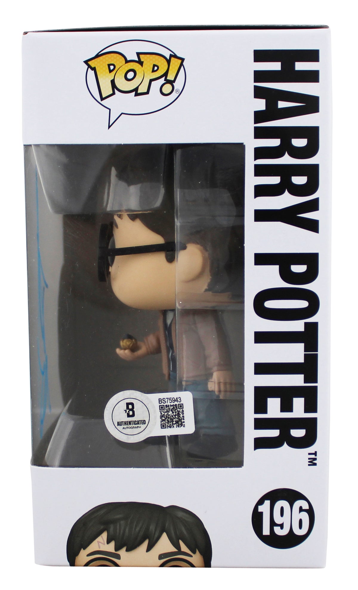Daniel Radcliffe Harry Potter Signed #196 Funko Pop Figure w/ Blue Sig BAS