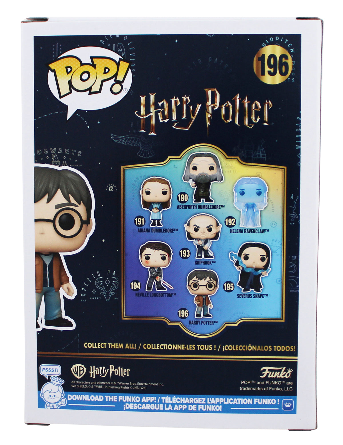 Daniel Radcliffe Harry Potter Signed #196 Funko Pop Figure w/ Blue Sig BAS