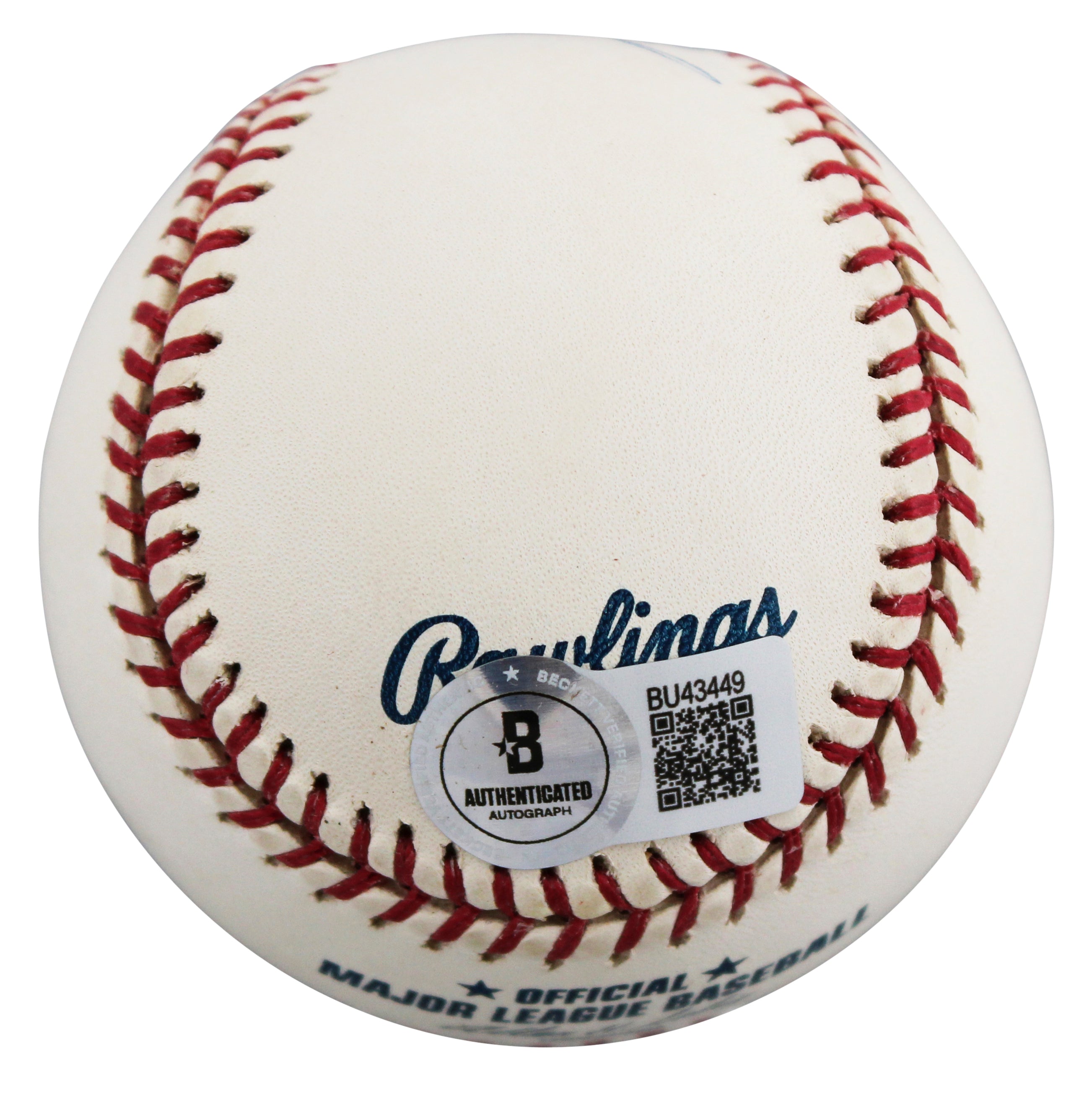 Padres Andy Benes Authentic Signed Allen Selig OML Baseball BAS #BU43449