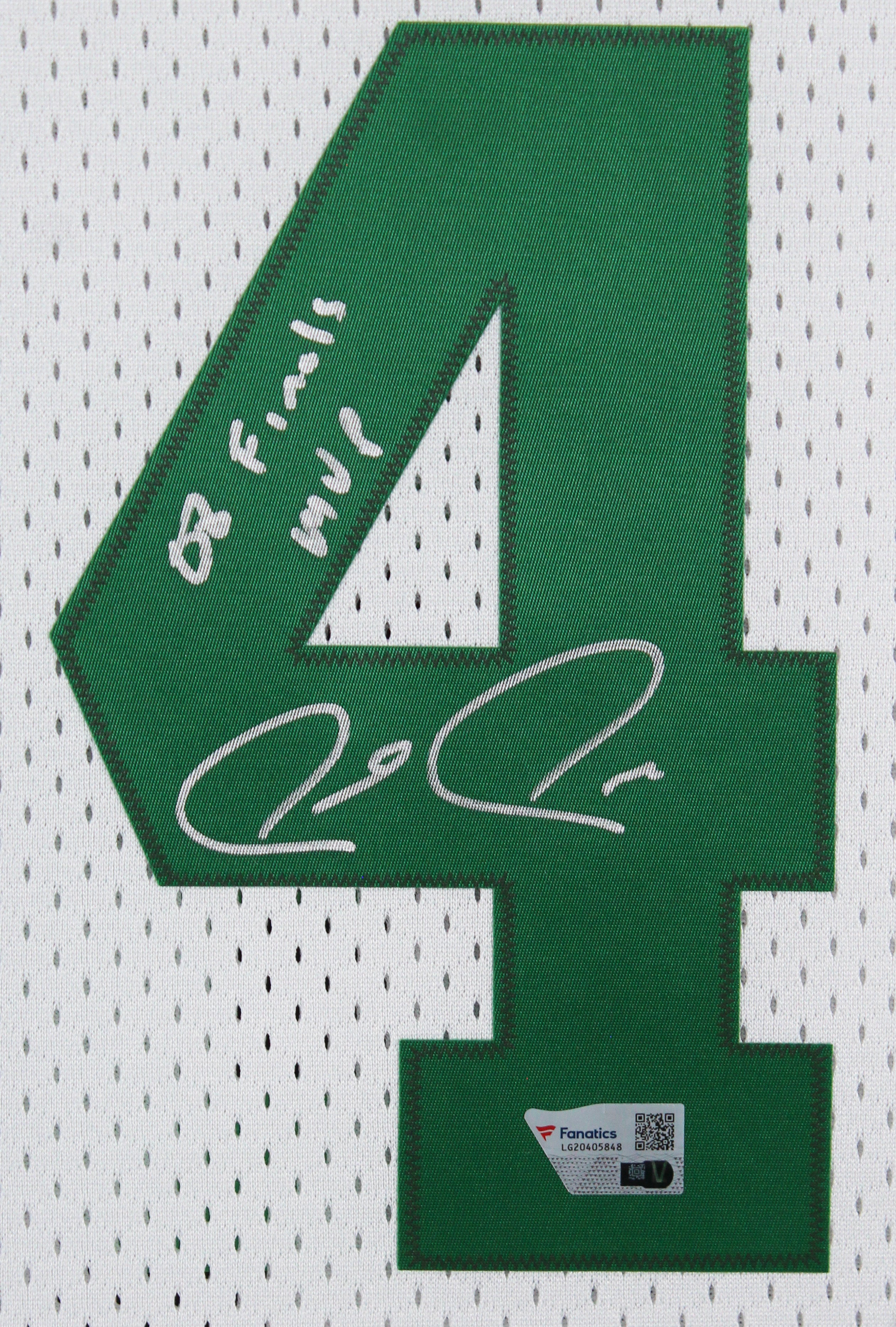 Celtics Paul Pierce "08 Finals MVP" Signed White M&N HWC Framed Jersey Fan 2