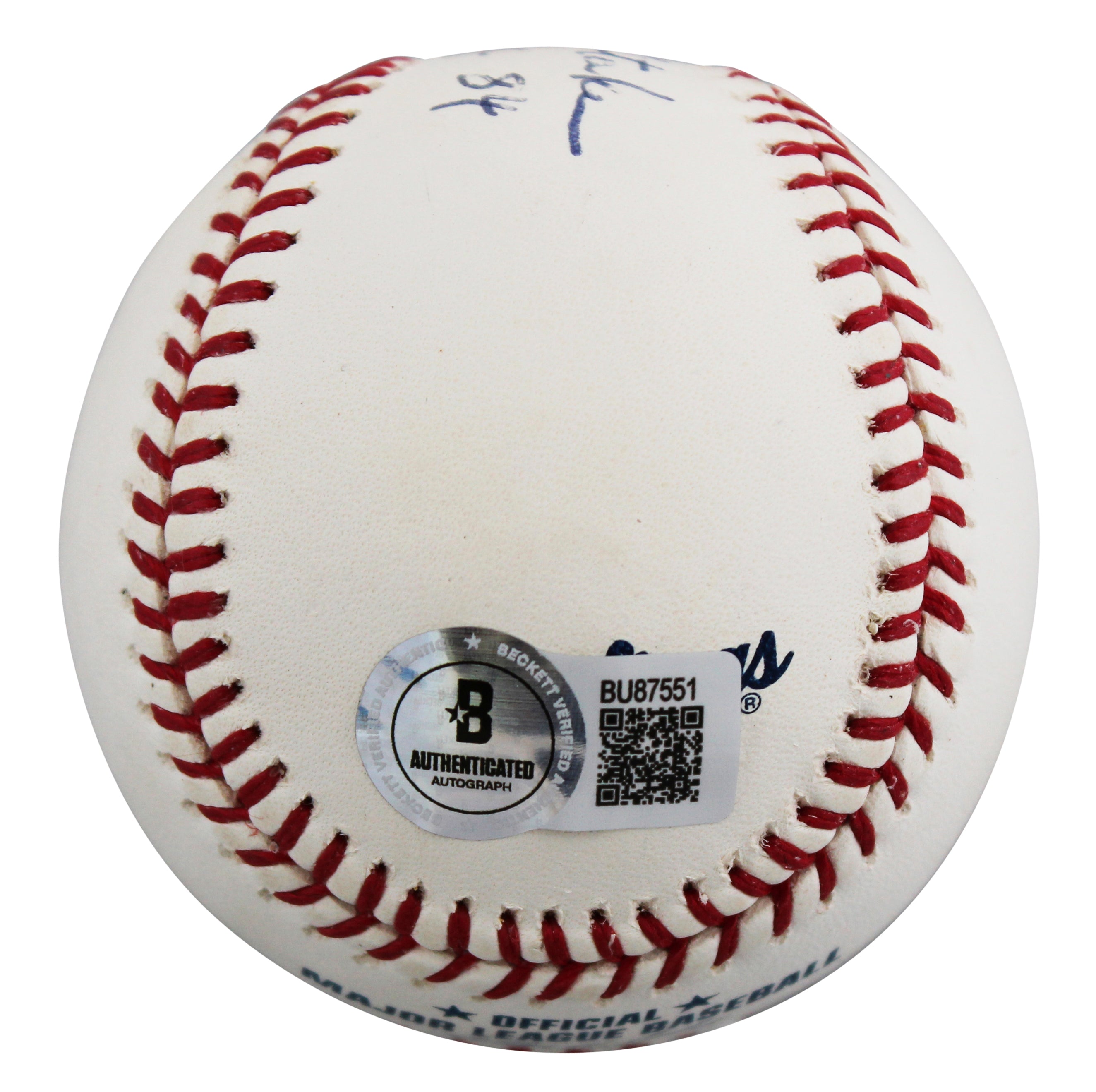 Tigers Lou Whitaker "WSC 84" Authentic Signed Selig OML Baseball BAS #BU87551