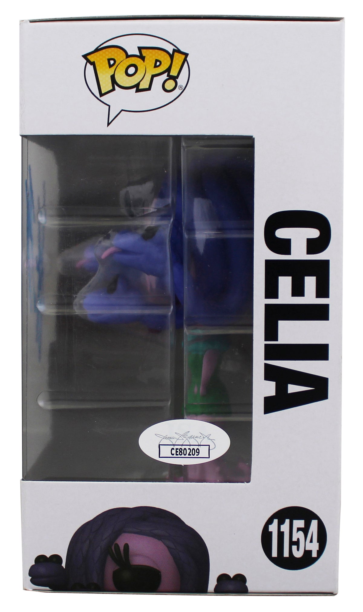 Jennifer Tilly Monsters Signed Celia #1154 Funko Pop Vinyl Figure JSA #CE80209