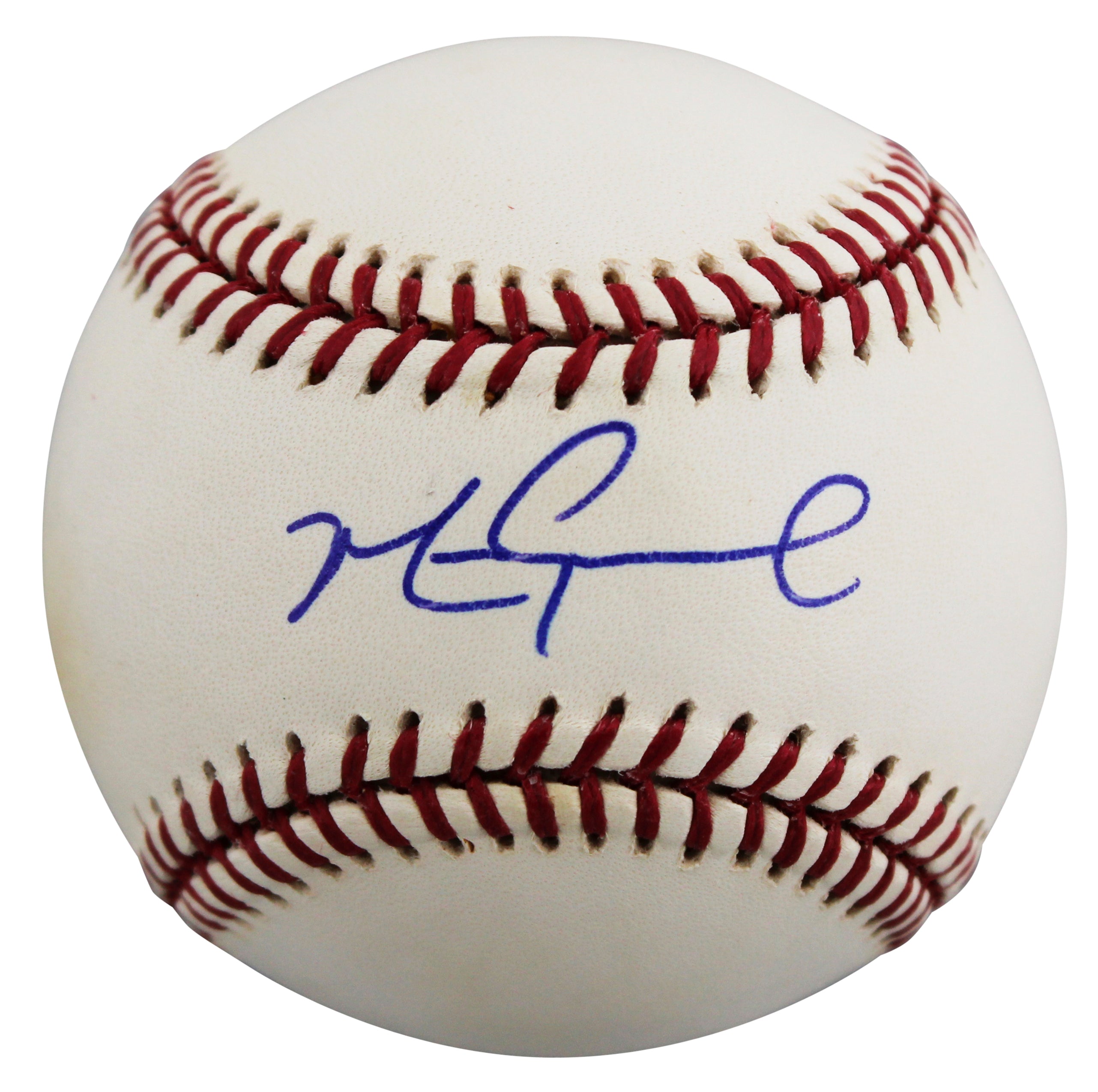 D-Backs Mark Grace Authentic Signed 2001 WS Logo OML Baseball BAS #BU87490