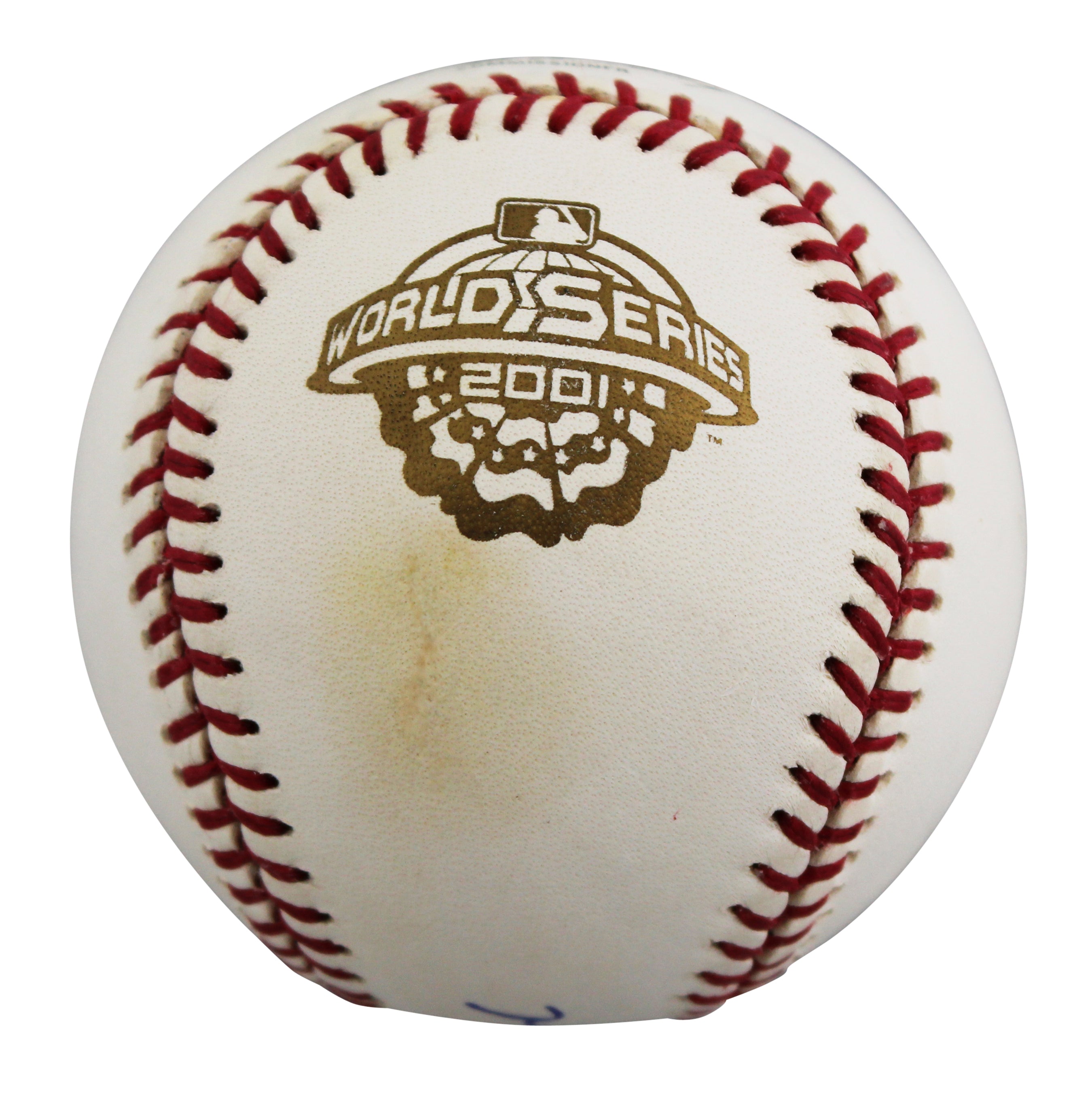 D-Backs Mark Grace Authentic Signed 2001 WS Logo OML Baseball BAS #BU87490