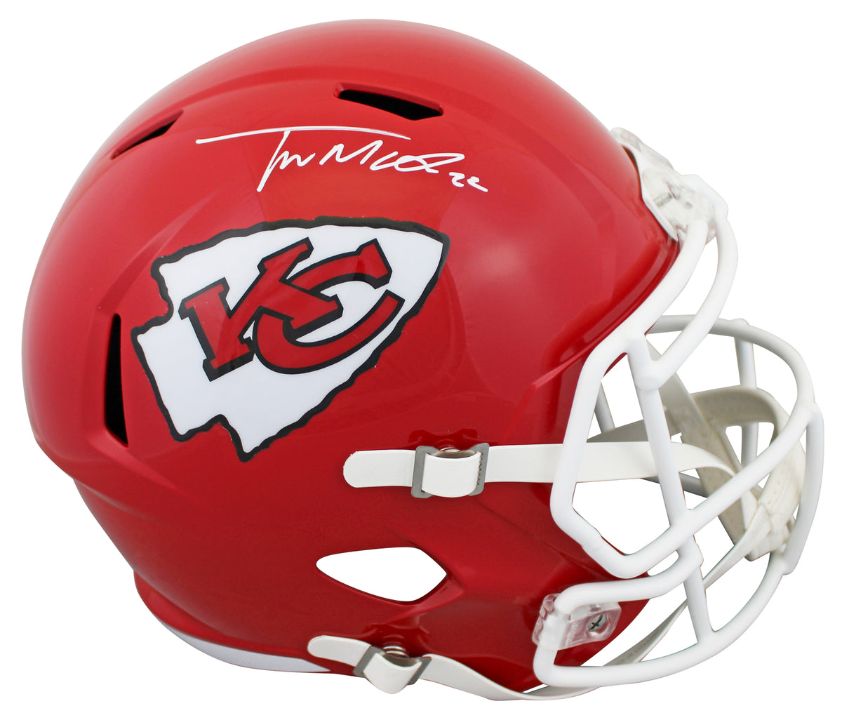 Chiefs Trent McDuffie Signed Full Size Speed Rep Helmet W/ Case BAS Witnessed