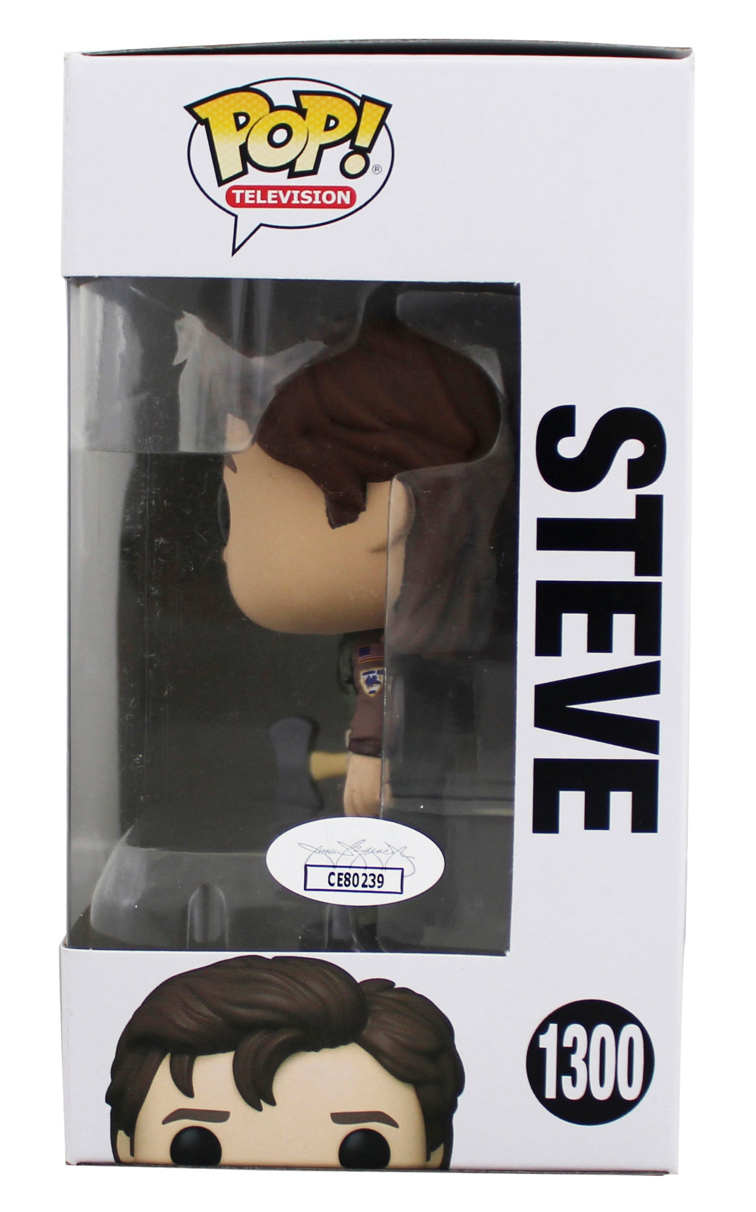 Joe Keery Stranger Things Signed Steve #1300 Funko Pop Vinyl Figure JSA #CE80239