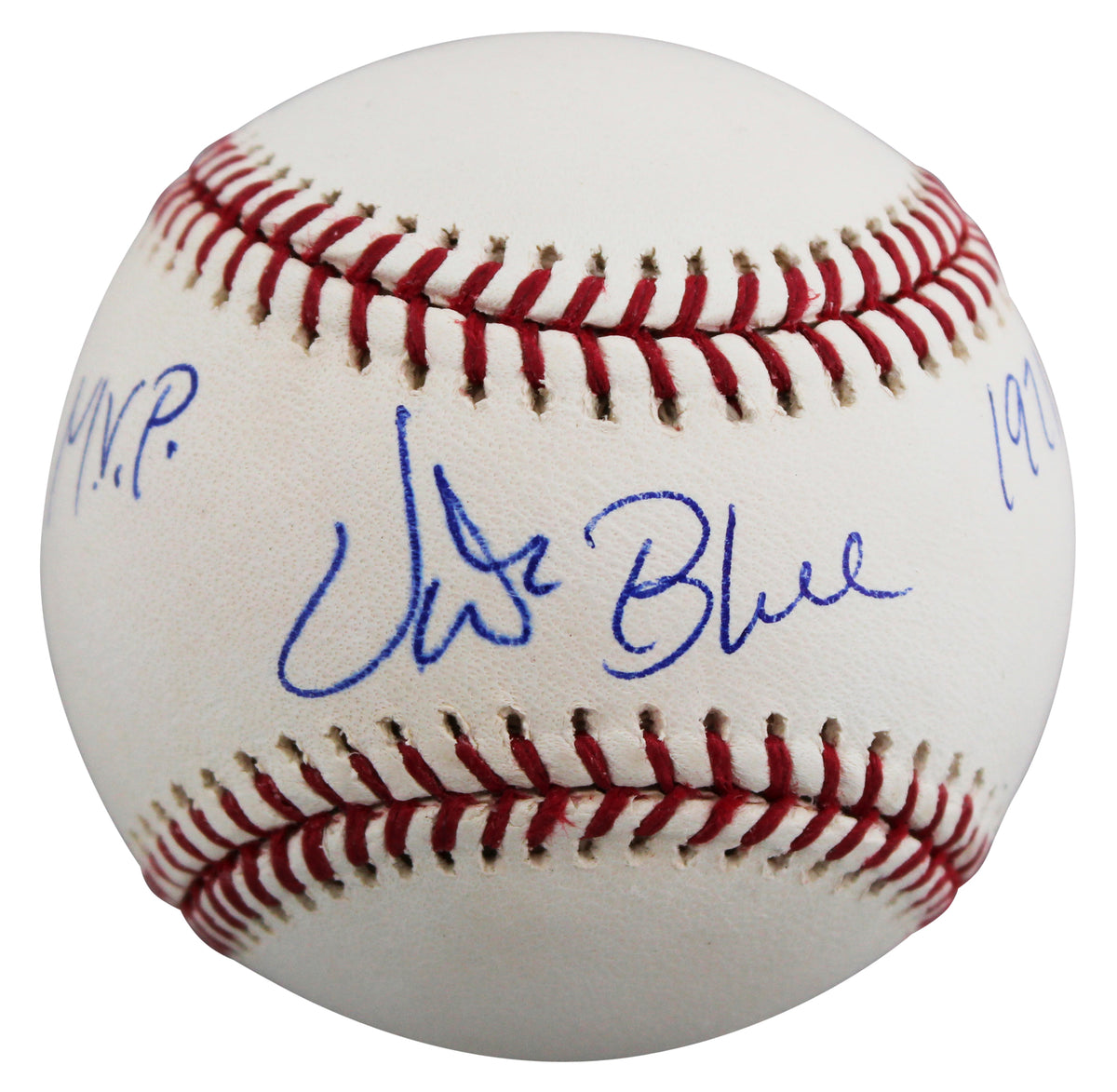 Athletics Vida Blue "71 Cy Young, 71 MVP" Signed OAL Baseball BAS #BU43402