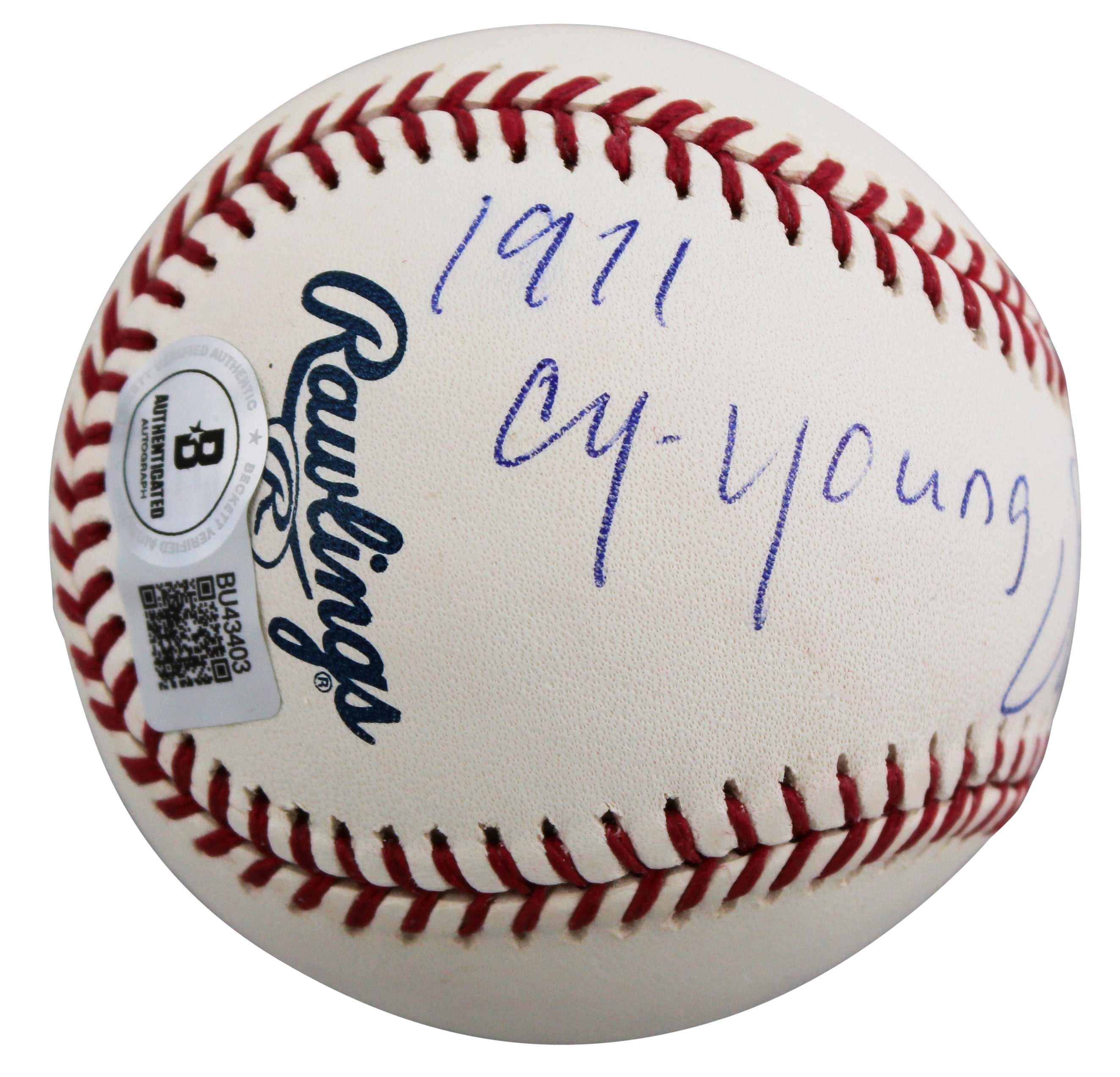Athletics Vida Blue "71 Cy Young, 71 MVP" Signed OAL Baseball BAS #BU43403