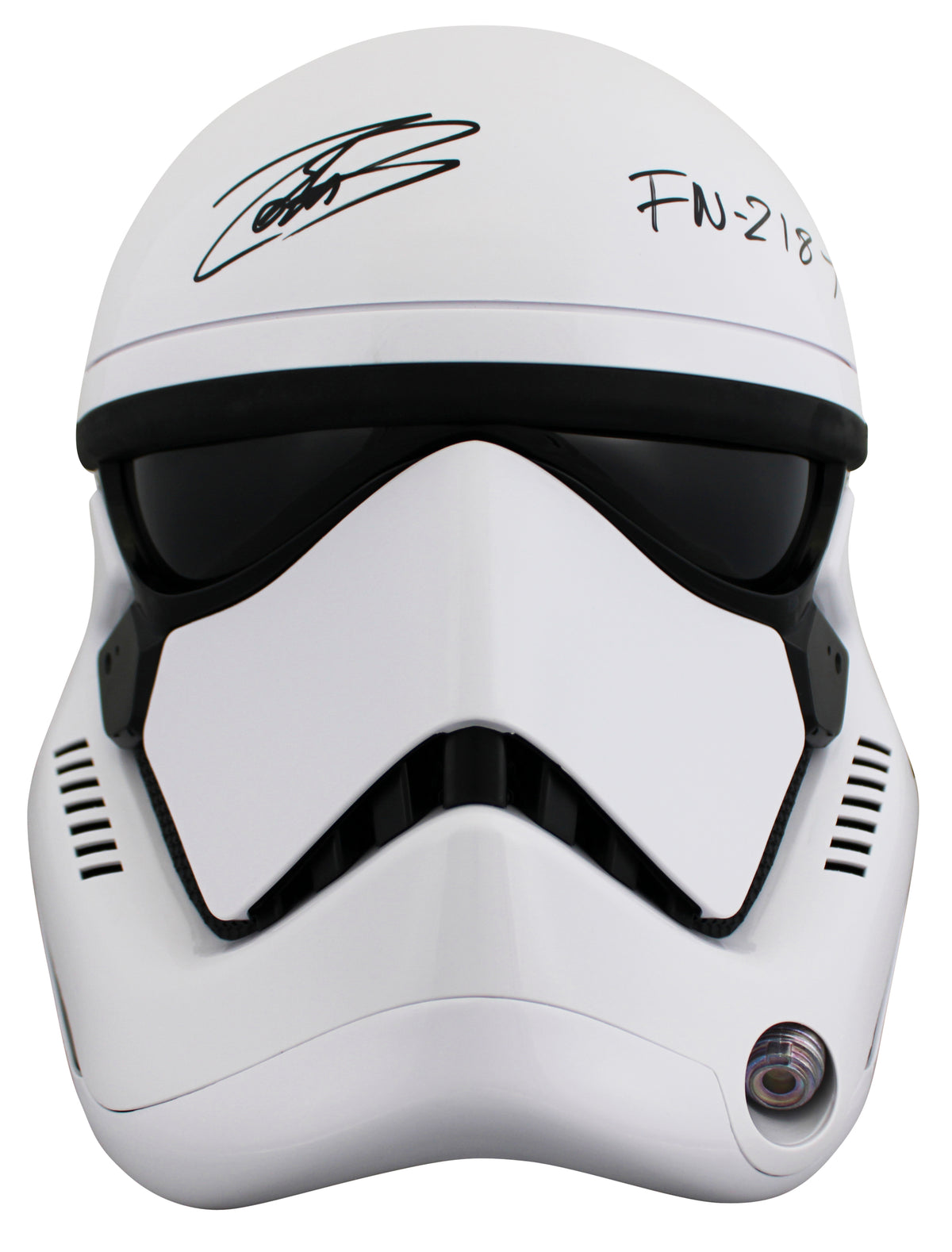 John Boyega Star Wars The Force Awakens "FN-2187" Signed Helmet BAS #BS78020