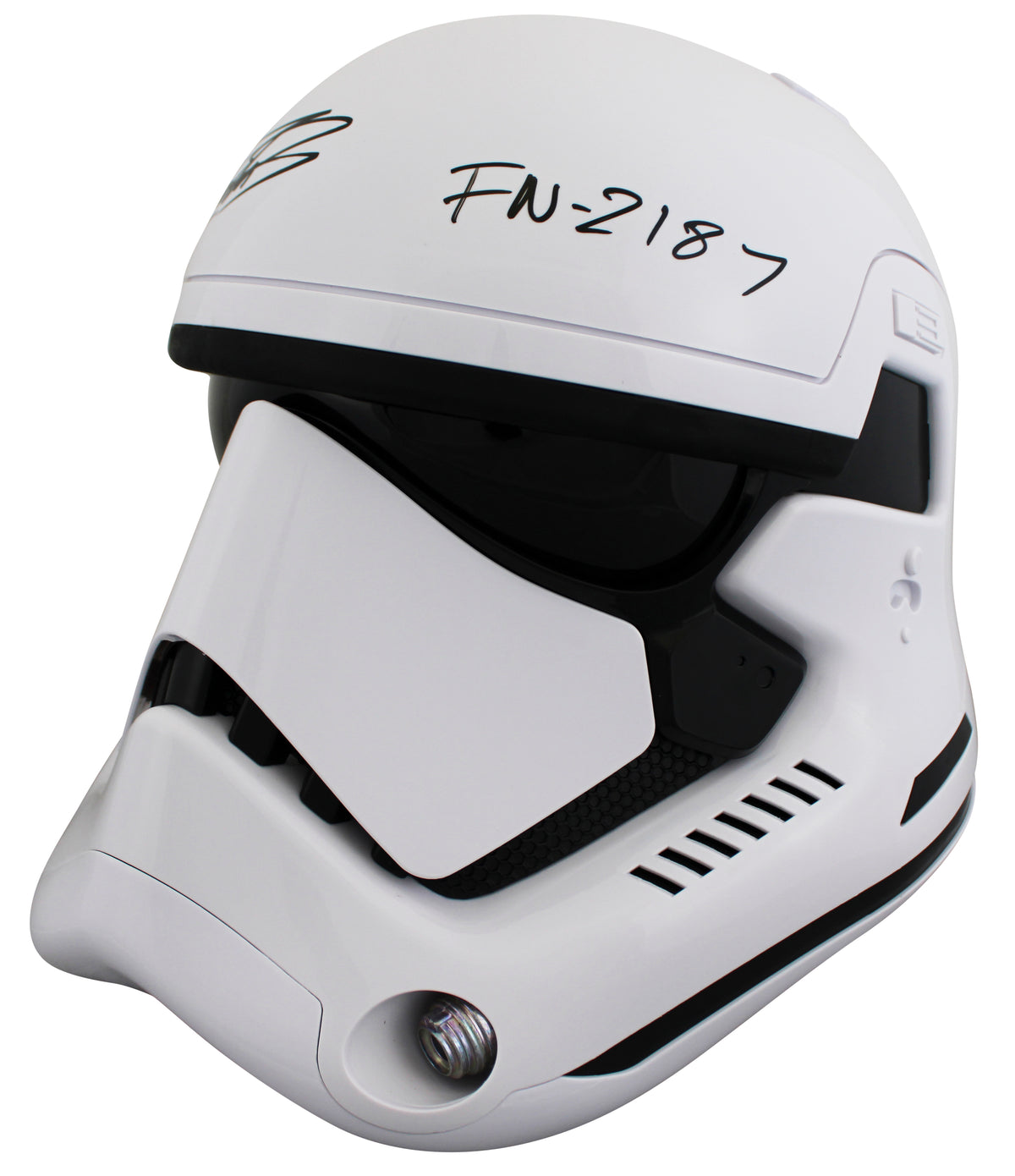 John Boyega Star Wars The Force Awakens "FN-2187" Signed Helmet BAS #BS78020