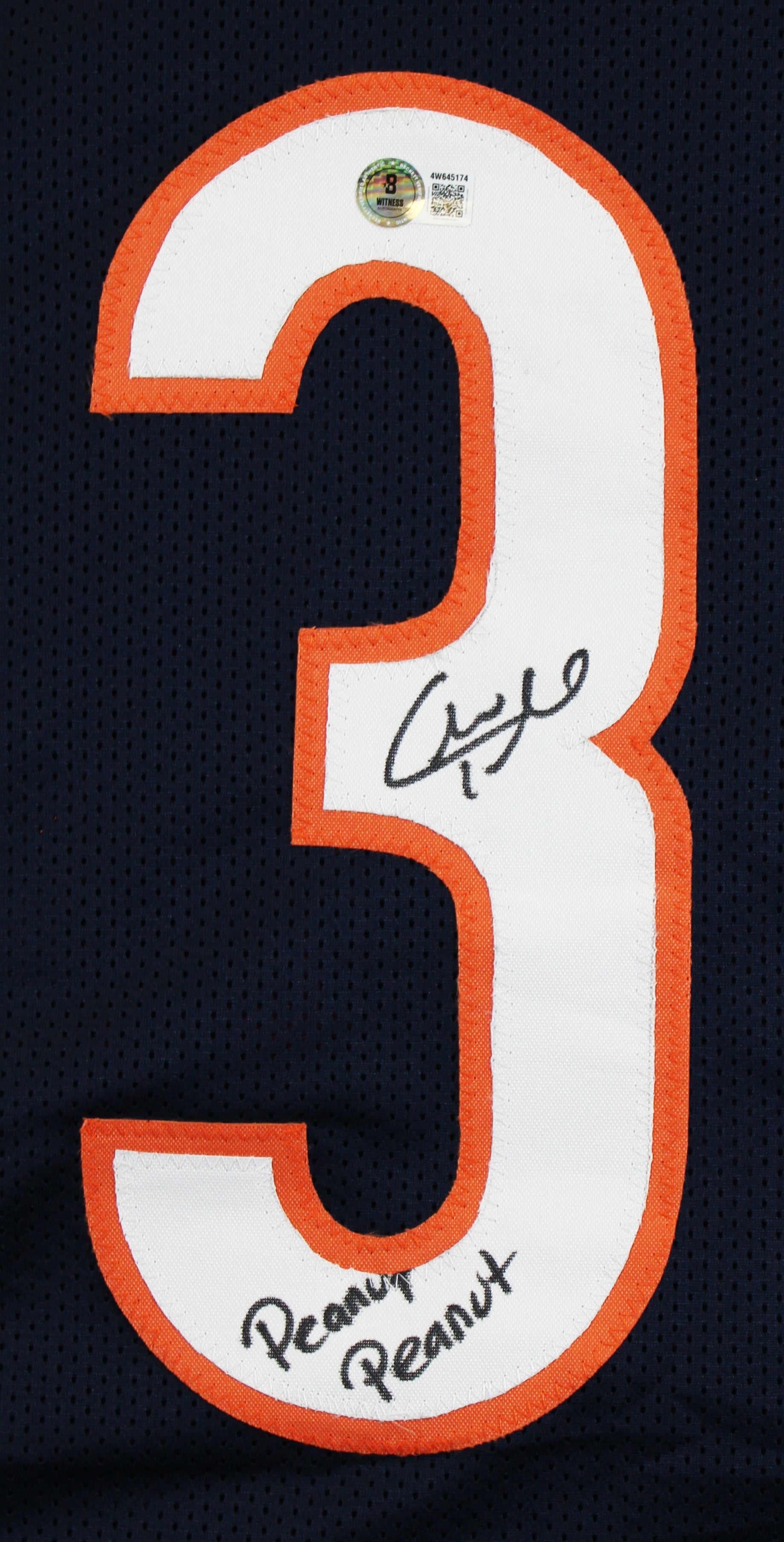 Charles Tillman "Peanut Peanut" Signed Navy Pro Style Jersey BAS Wit #4W645174