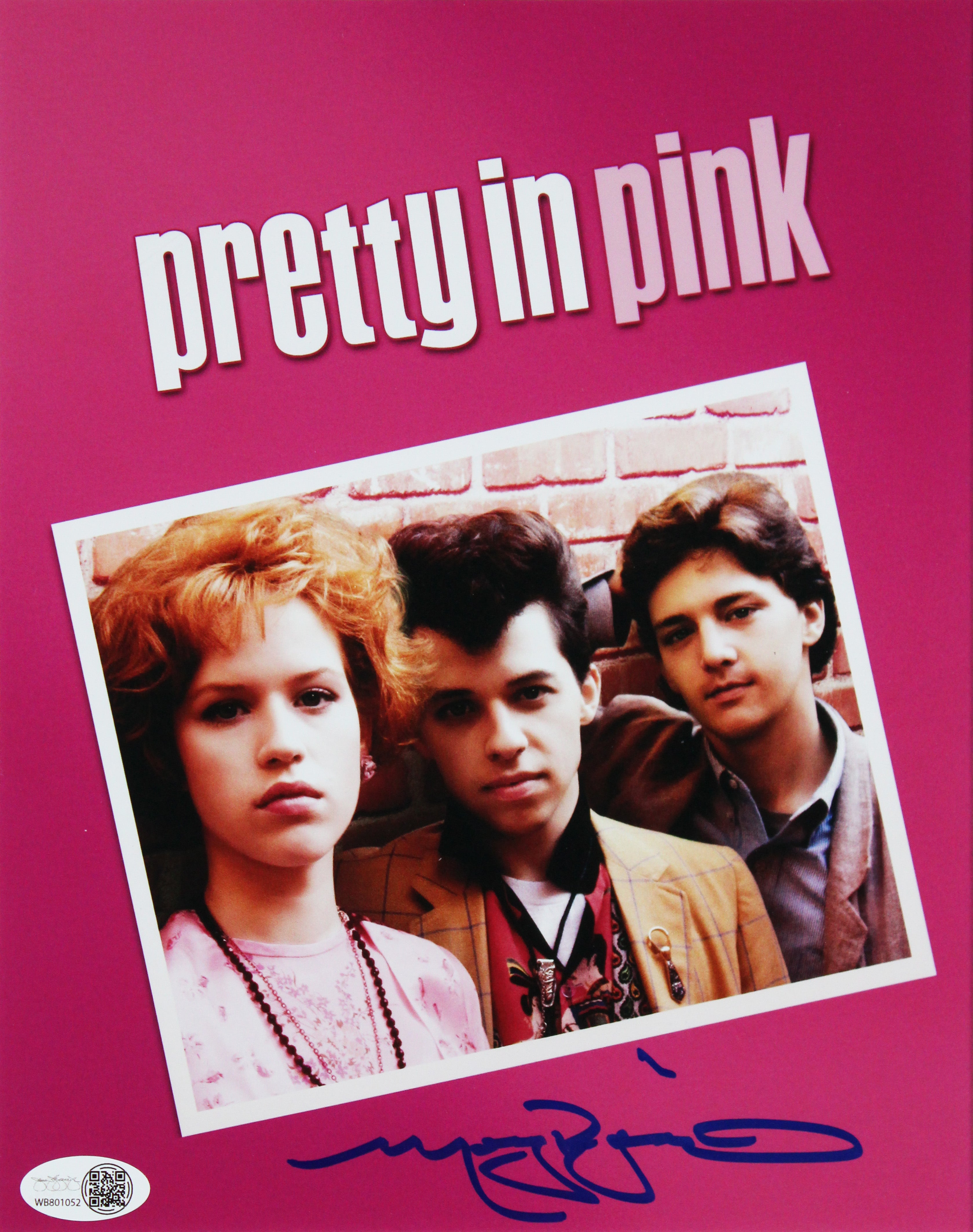Molly Ringwold Pretty in Pink Signed 8x10 Framed Photo JSA Witness #WB801052