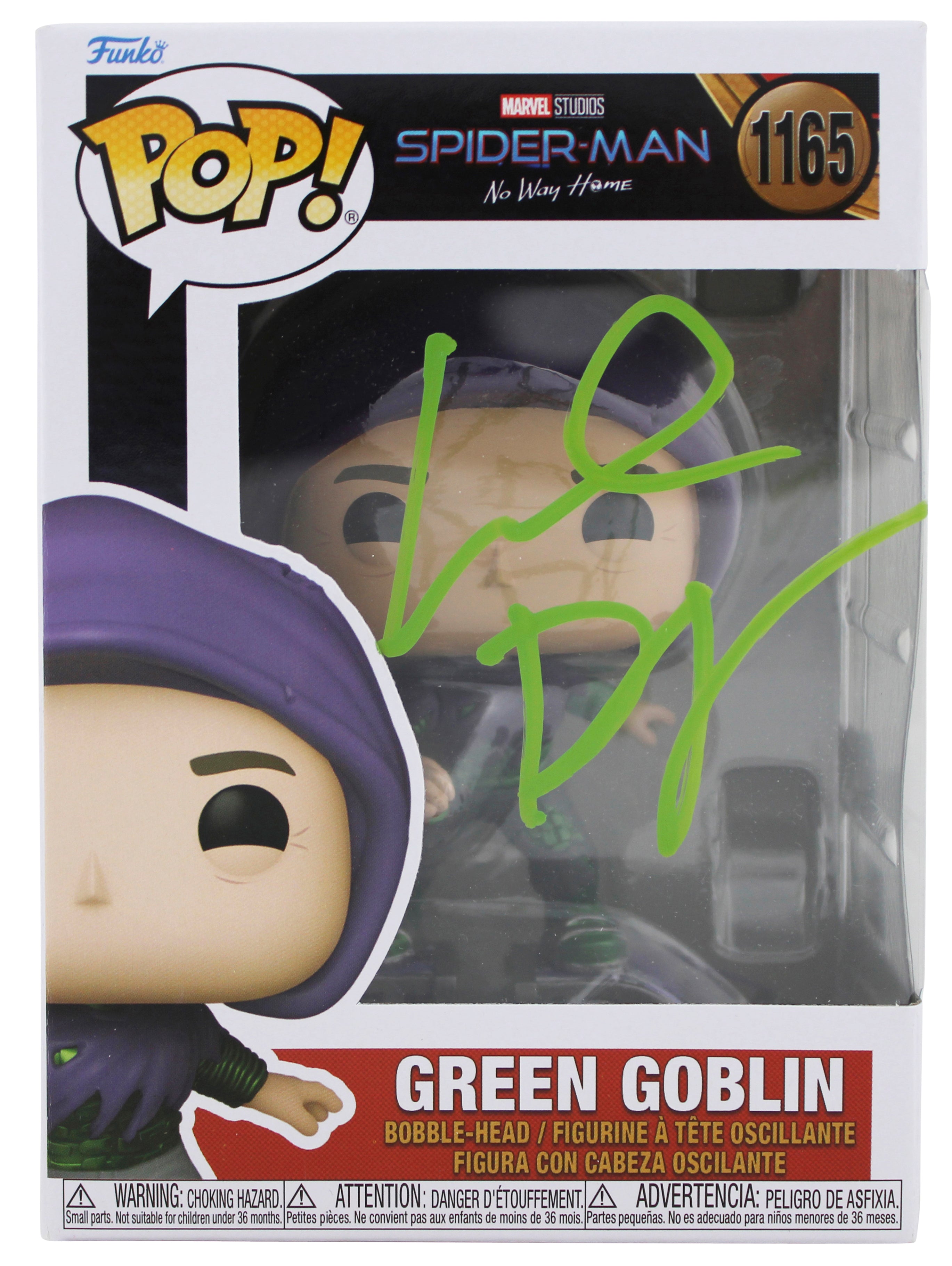 Willem Dafoe  Signed Green Goblin #1165 Funko Pop Vinyl Figure BAS #BQ96264