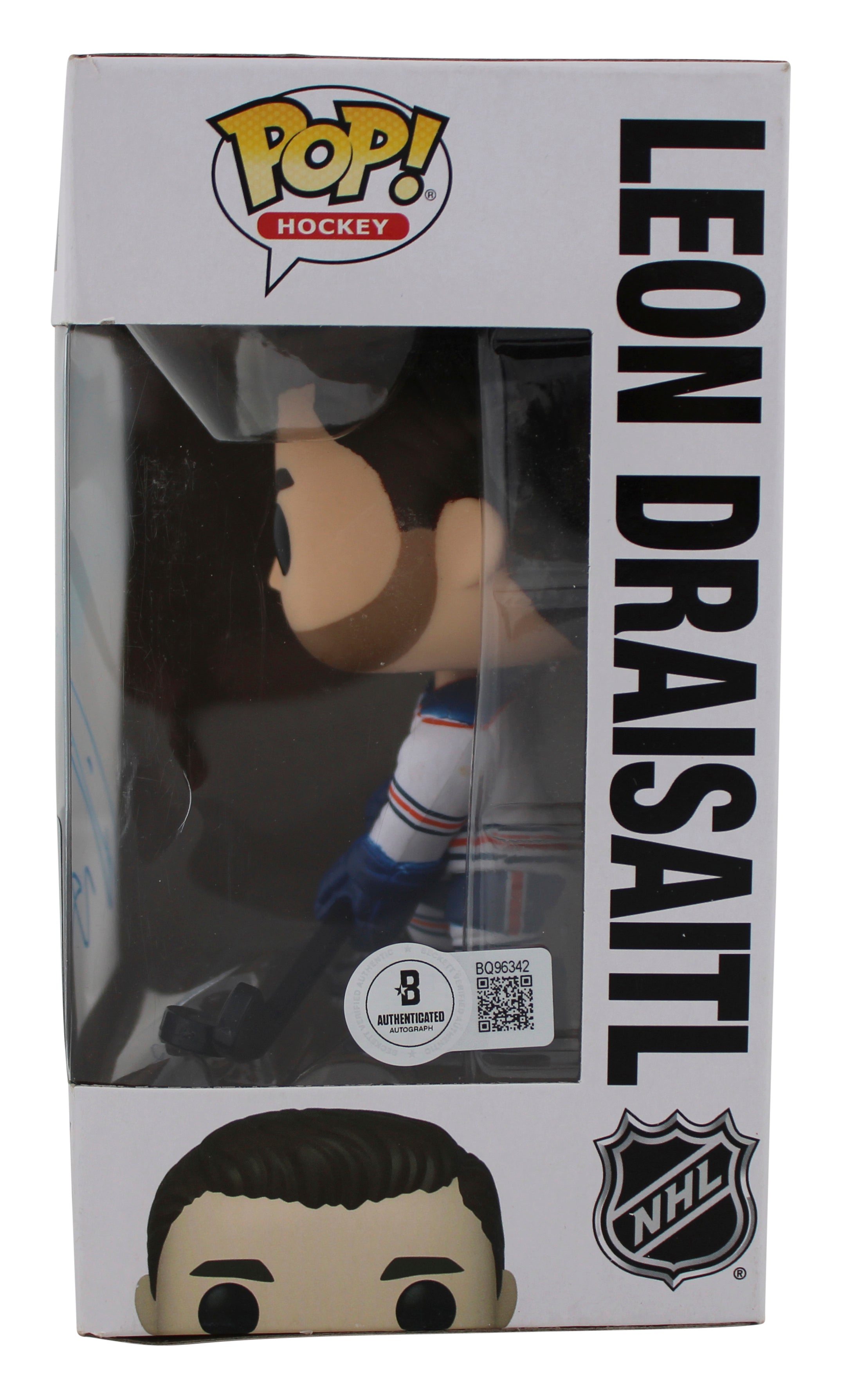 Oilers Leon Draisaitl Authentic Signed #76 Funko Pop Vinyl Figure BAS #BQ96342