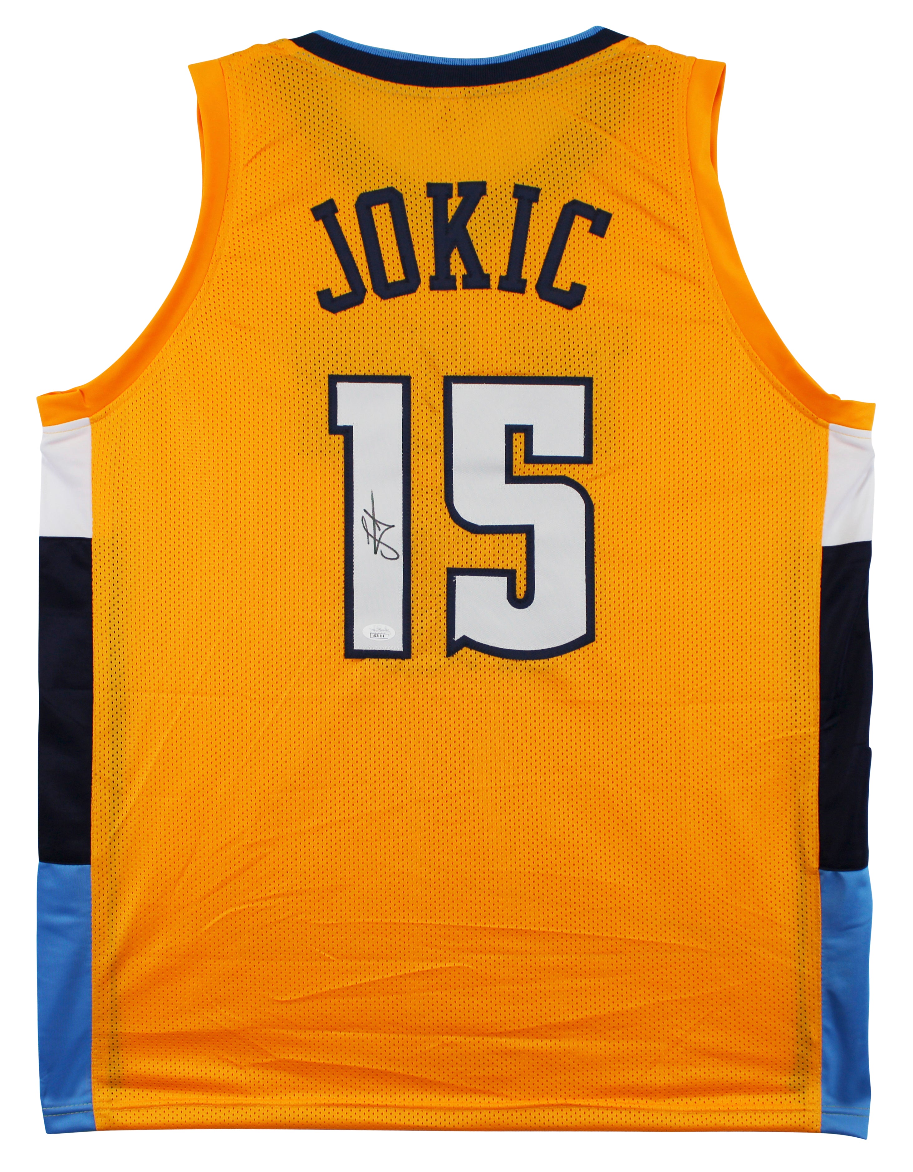 Nikola Jokic Authentic Signed Alternate Yellow Pro Style Jersey BAS Witnessed