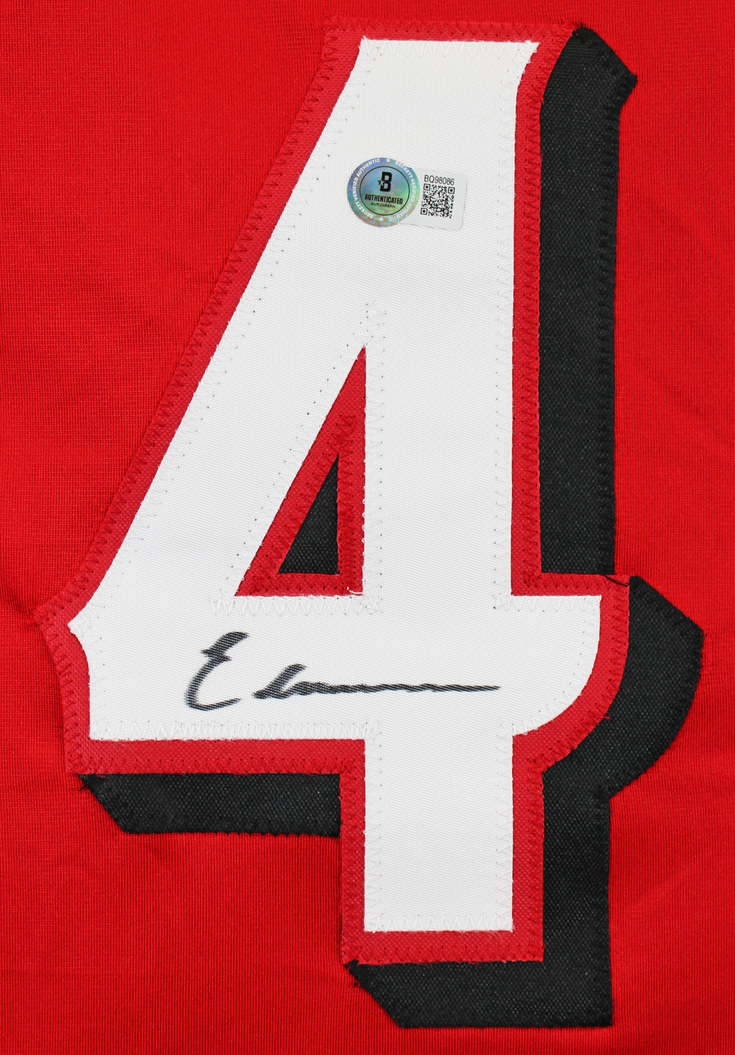 Elly De La Cruz Authentic Signed Red Pro Style Jersey w/ Dropshadow BAS