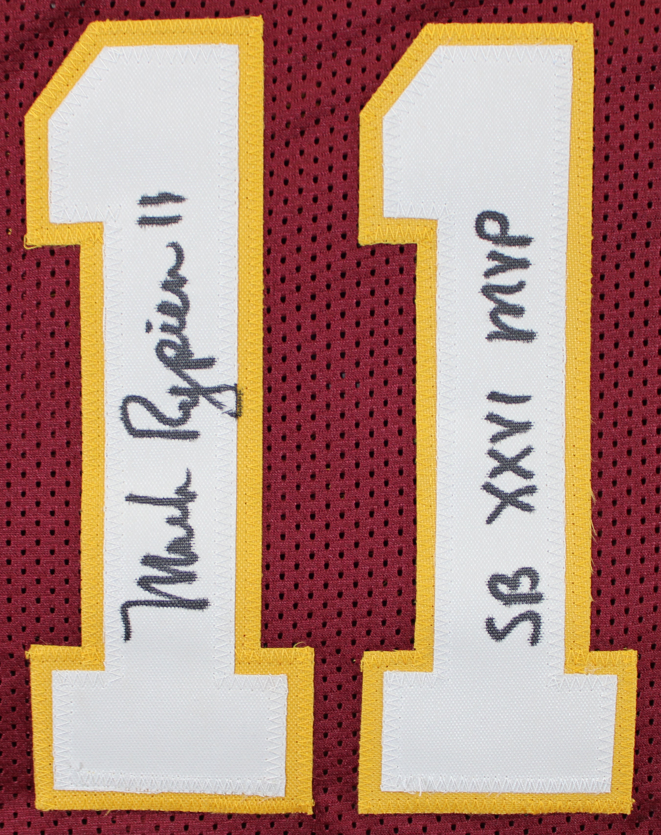 ** HOLIDAY DOORBUSTER ** SB MVPs (3) Williams, Rypien & Riggins Signed Maroon Pro Style Jersey BAS Wit