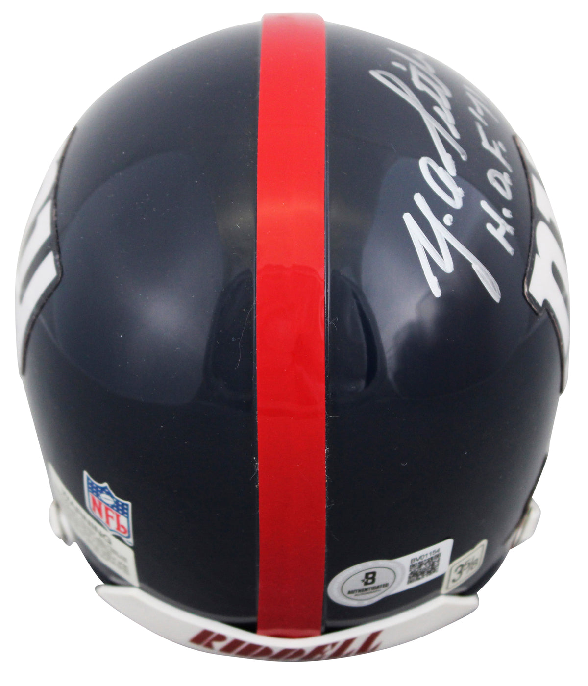 Giants Y.A. Tittle "HOF 71" Authentic Signed VSR4 Rep Mini Helmet BAS