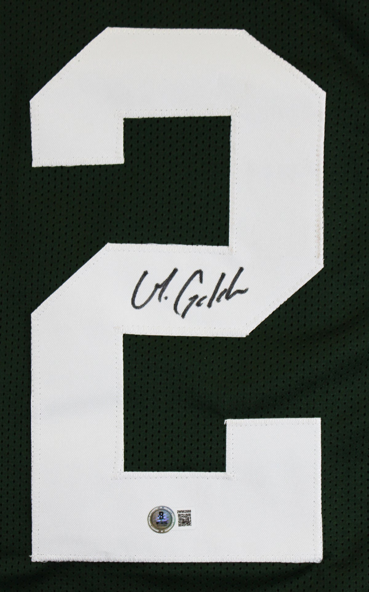 Matthew Golden Authentic Signed Green Pro Style Jersey Autographed BAS Witnessed
