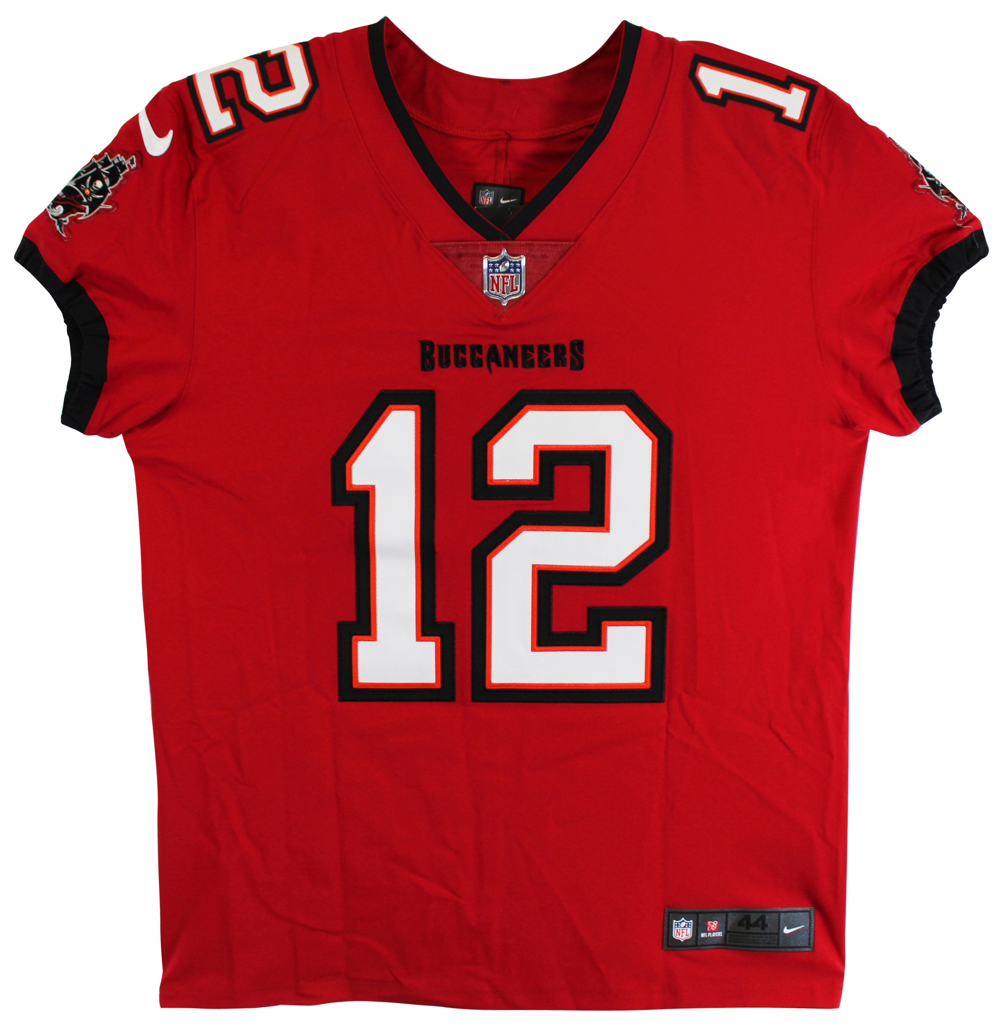 Bucs Tom Brady "7x SB Champ, 5x SB MVP" Signed Red Nike Elite Jersey Fanatics