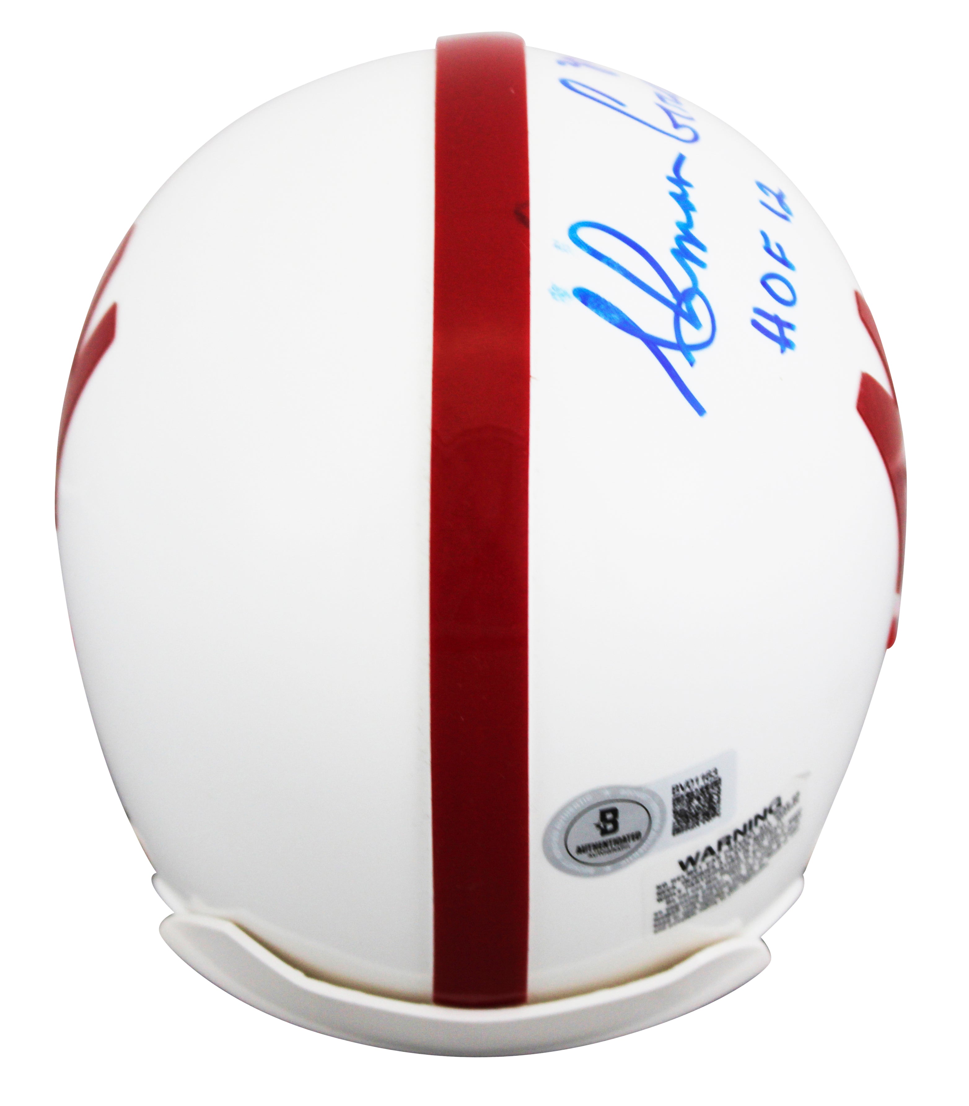 Nebraska Ahman Green "HOF 12" Authentic Signed VSR4 Rep Mini Helmet BAS