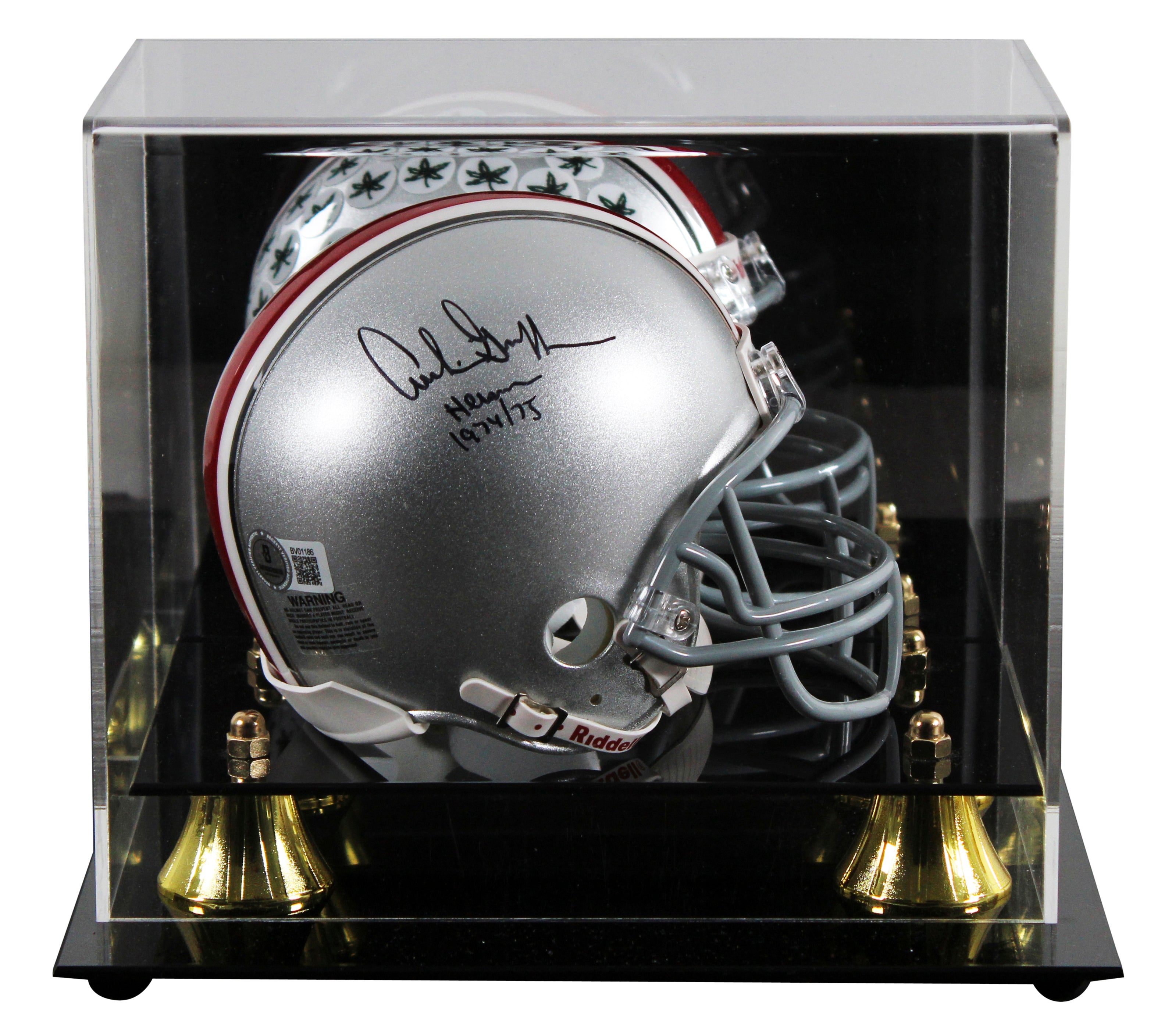 Ohio State Archie Griffin "HT 1974/75" Signed VSR4 Rep Mini Helmet W/ Case BAS