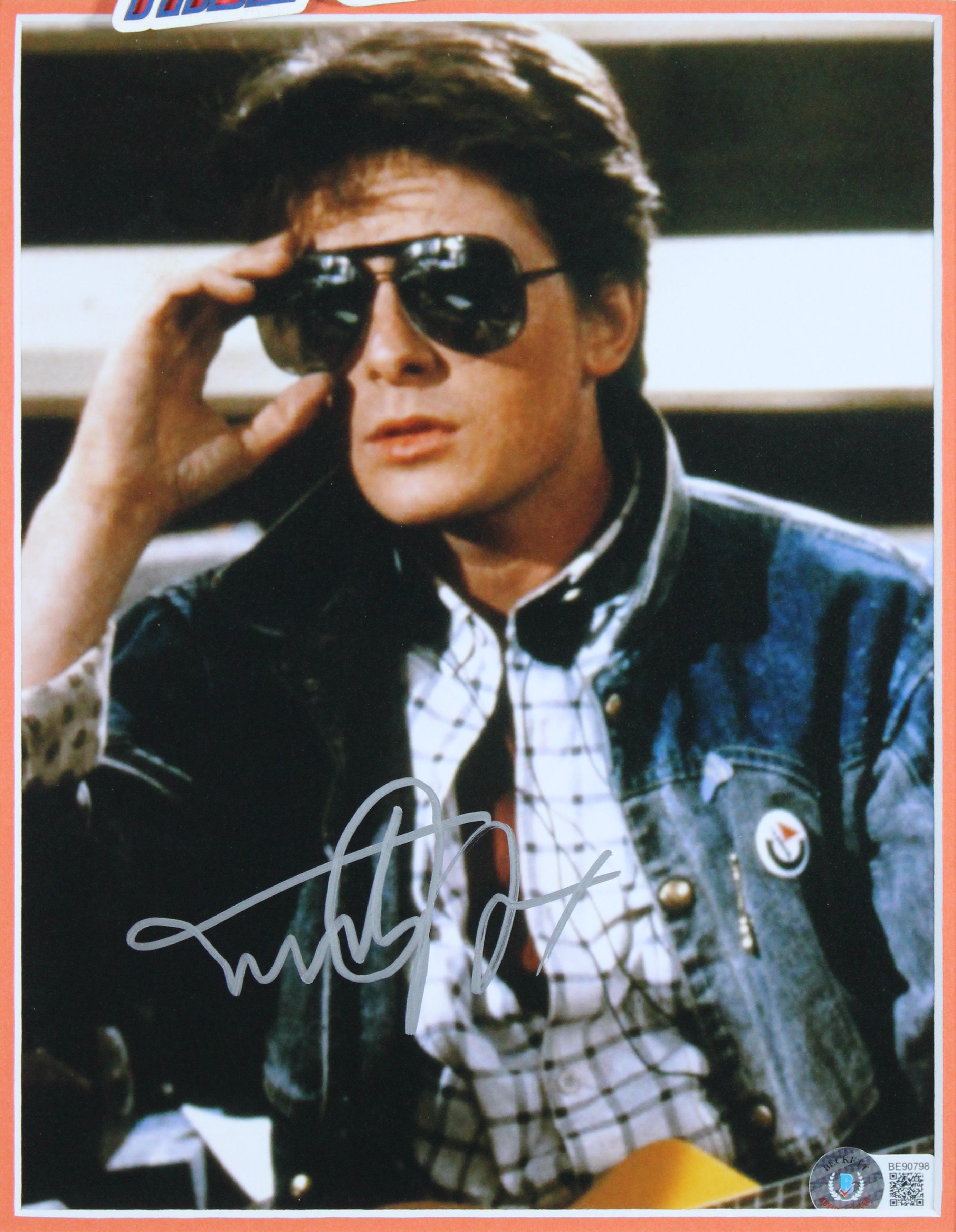 Michael J. Fox & Christopher Lloyd Back To The Future Signed Framed Display BAS