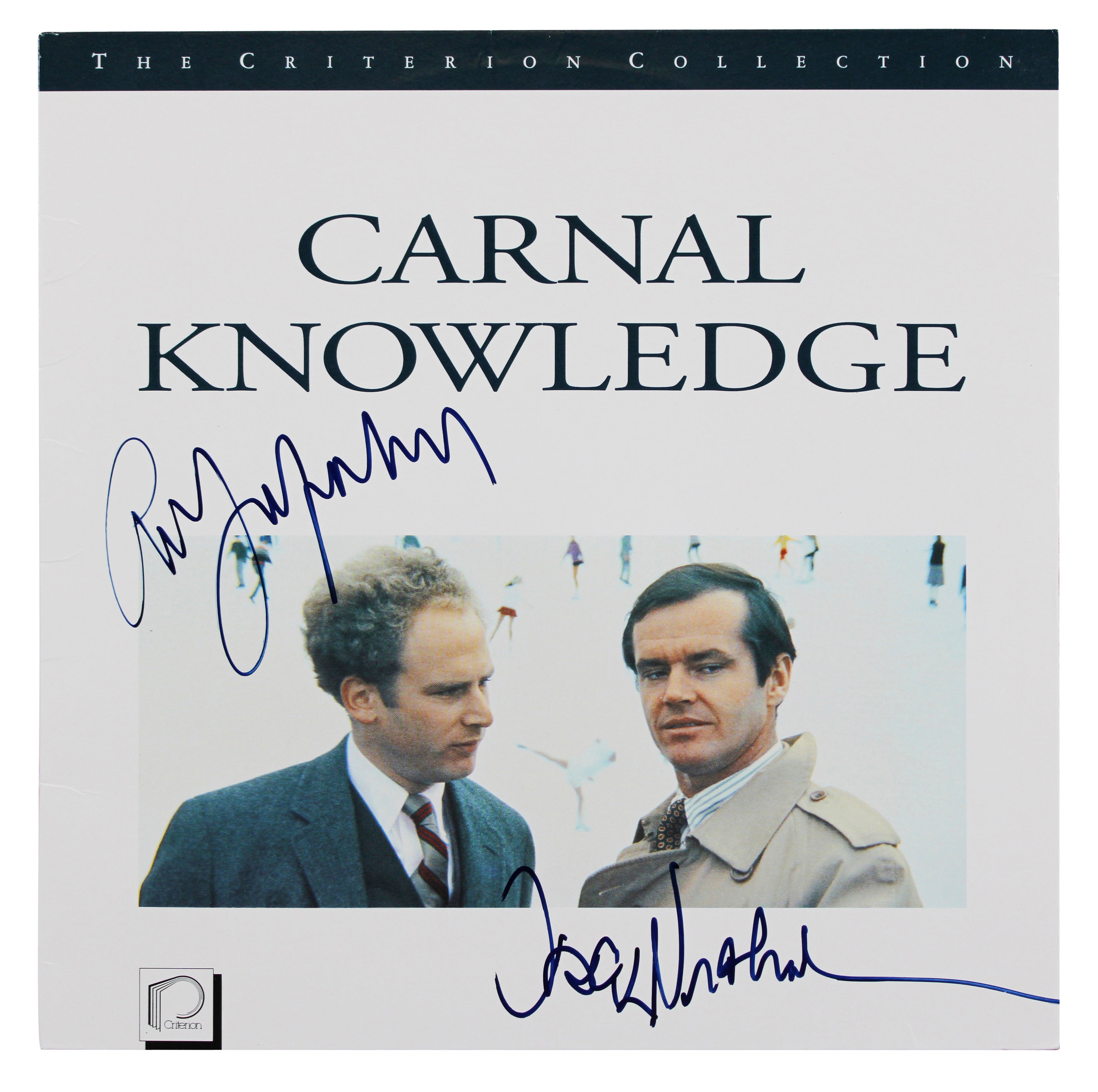 Jack Nicholson & Art Garfunkel Signed Carnal Knowledge Laser Disc Cover JSA LOA