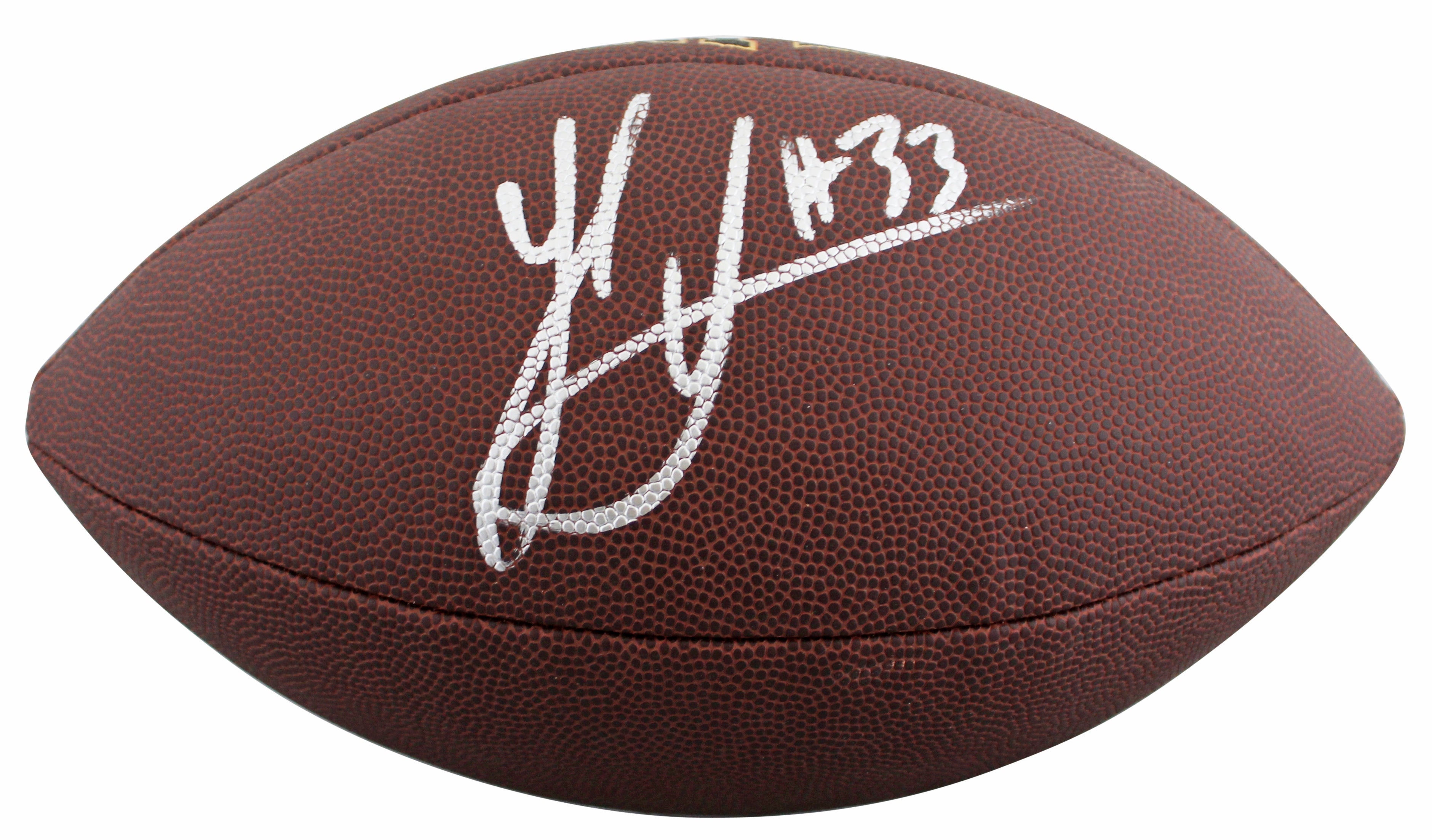 Steelers Jack Sawyer Signed Wilson Super Grip Football W/ Case BAS Witnessed