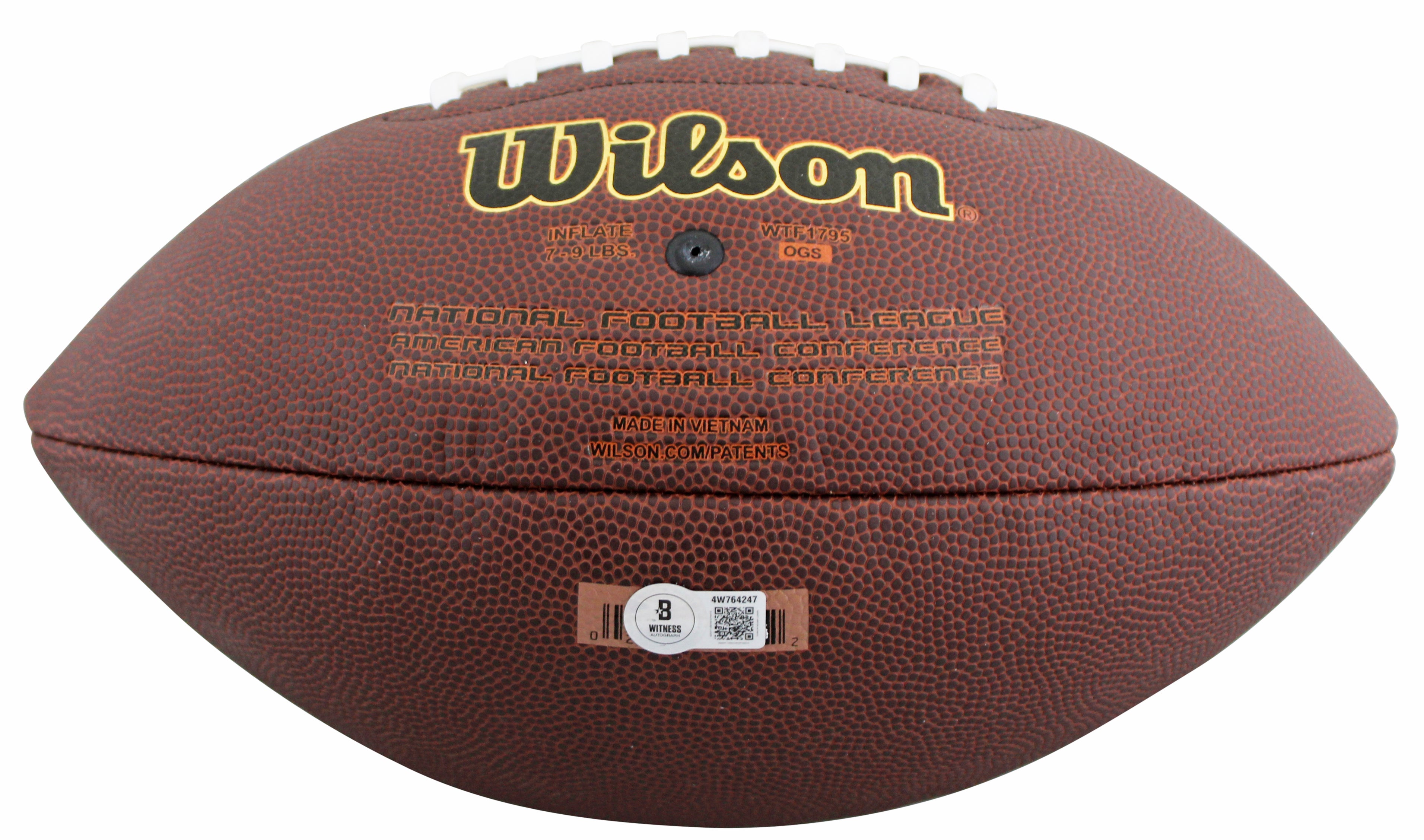 Steelers Jack Sawyer Authentic Signed Wilson Super Grip Football BAS Witnessed