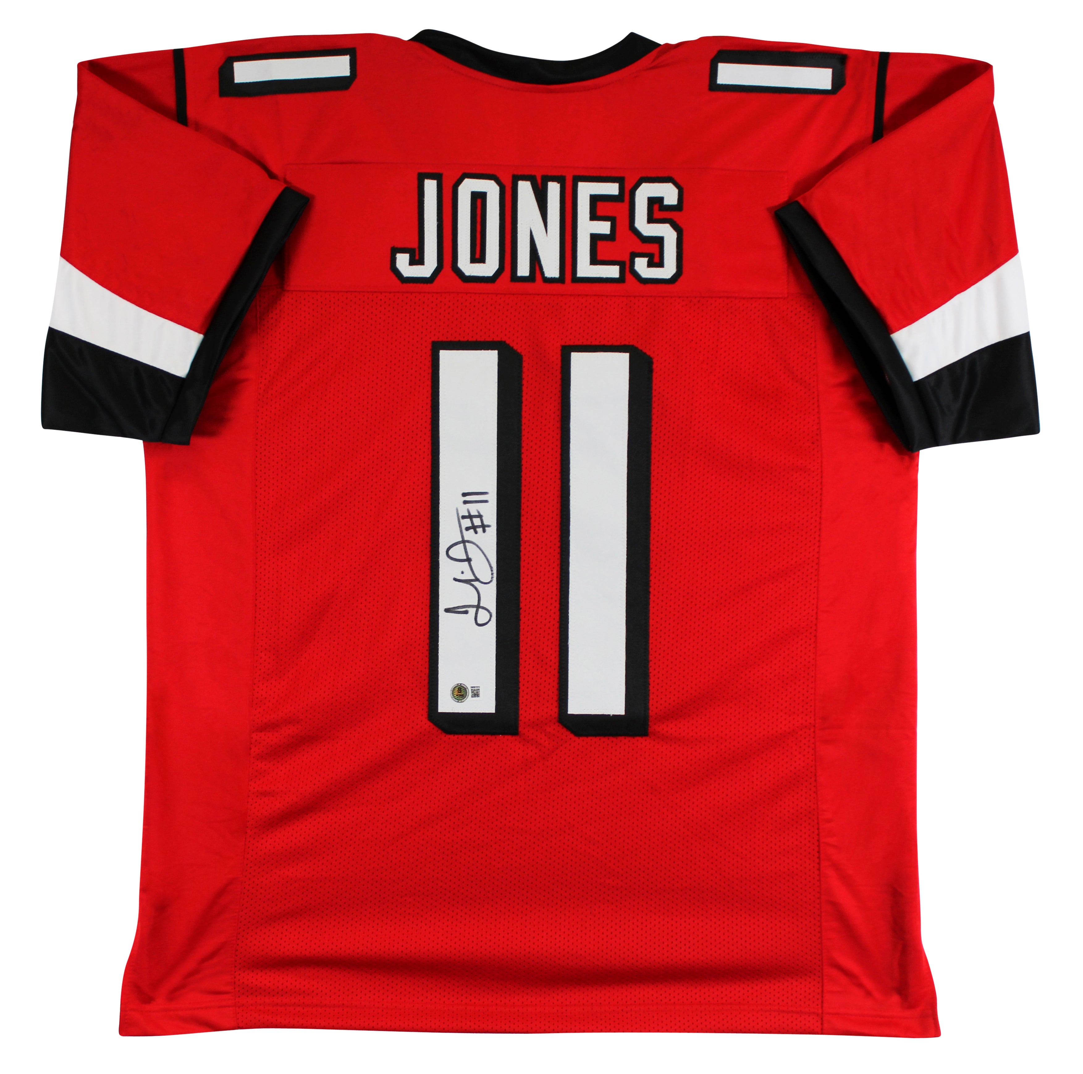 Julio Jones Authentic Signed Red Pro Style Jersey Autographed BAS Witnessed