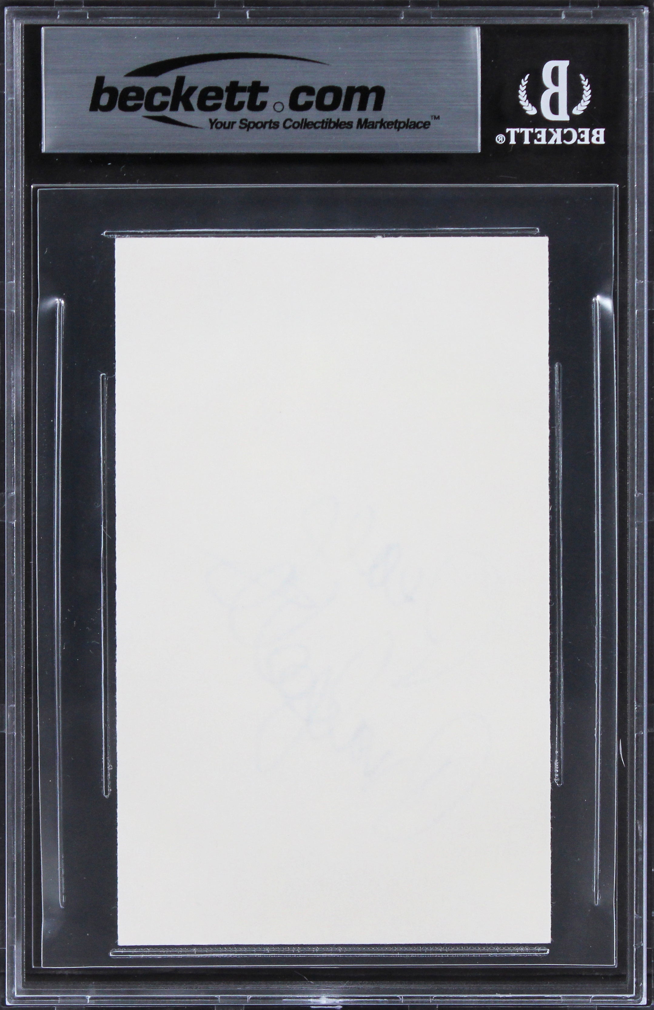 Rosanna Arquette Crash "Peace" Authentic Signed 3x5 Index Card BAS Slabbed 5