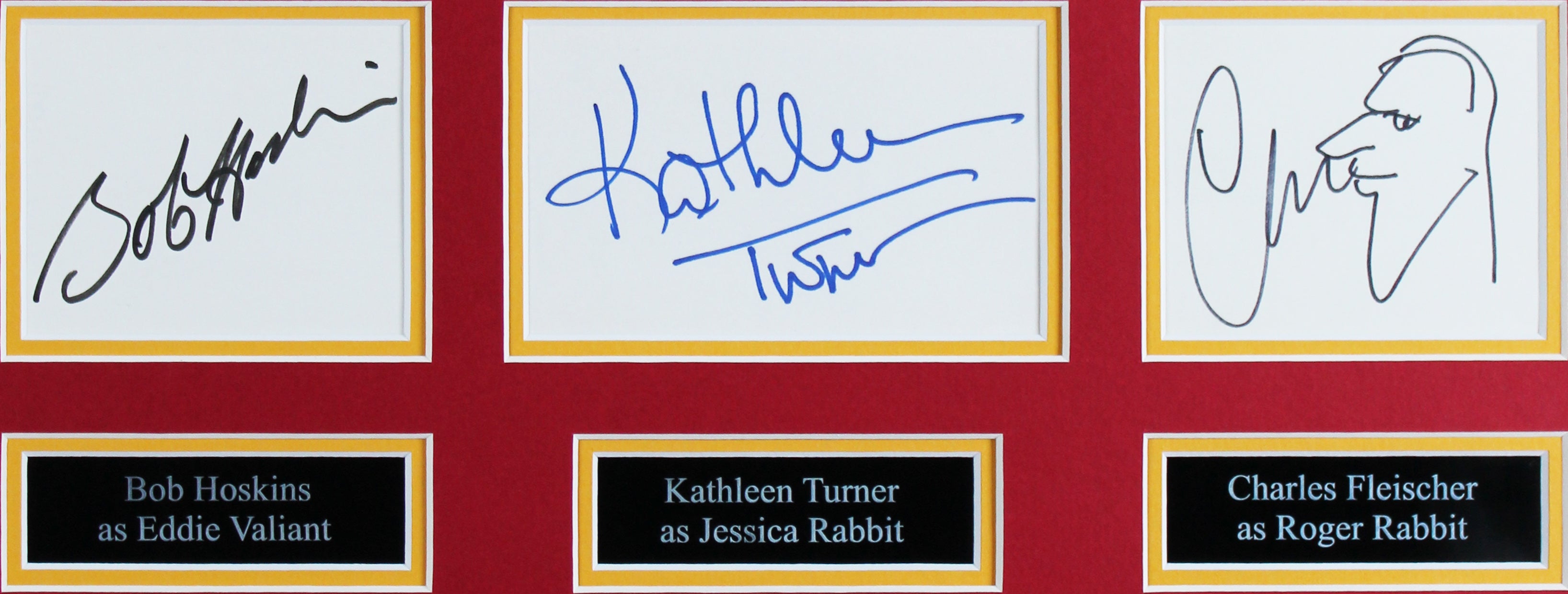 Who Framed Roger Rabbit (3) Turner, Fleisher & Hoskins Signed Framed Display BAS