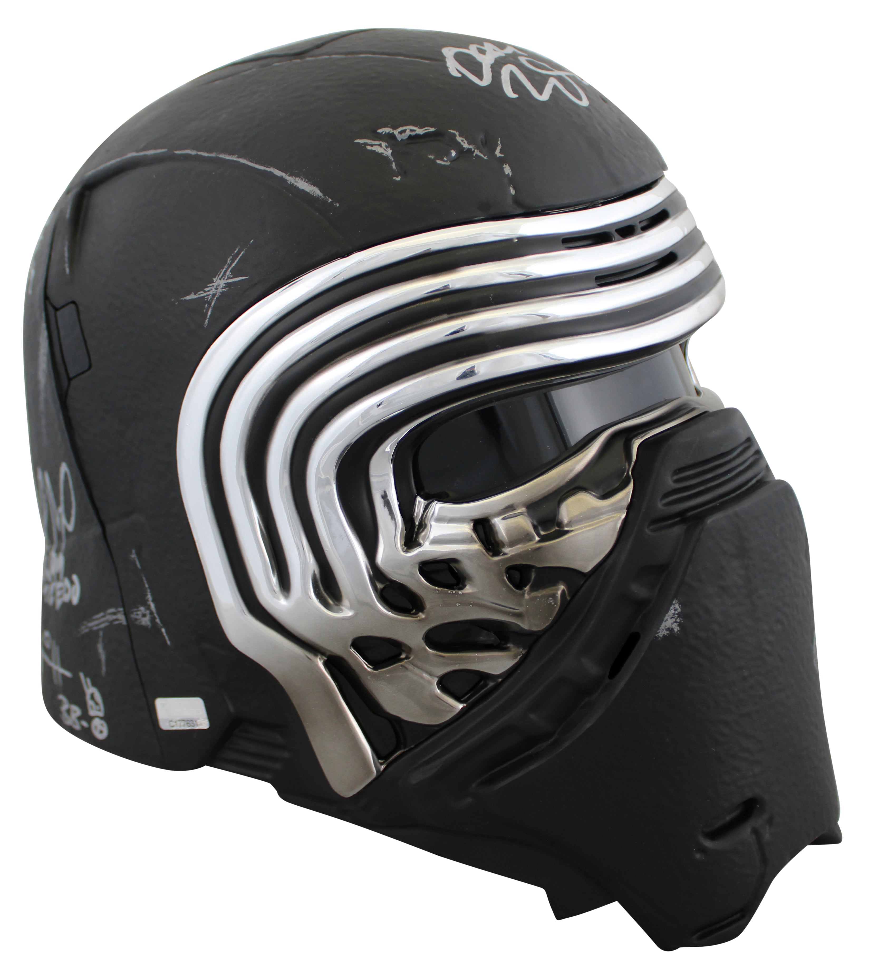 Star Wars (13) Driver, Herring, Towersey, Rose  Signed Kylo Ren FS Helmet BAS