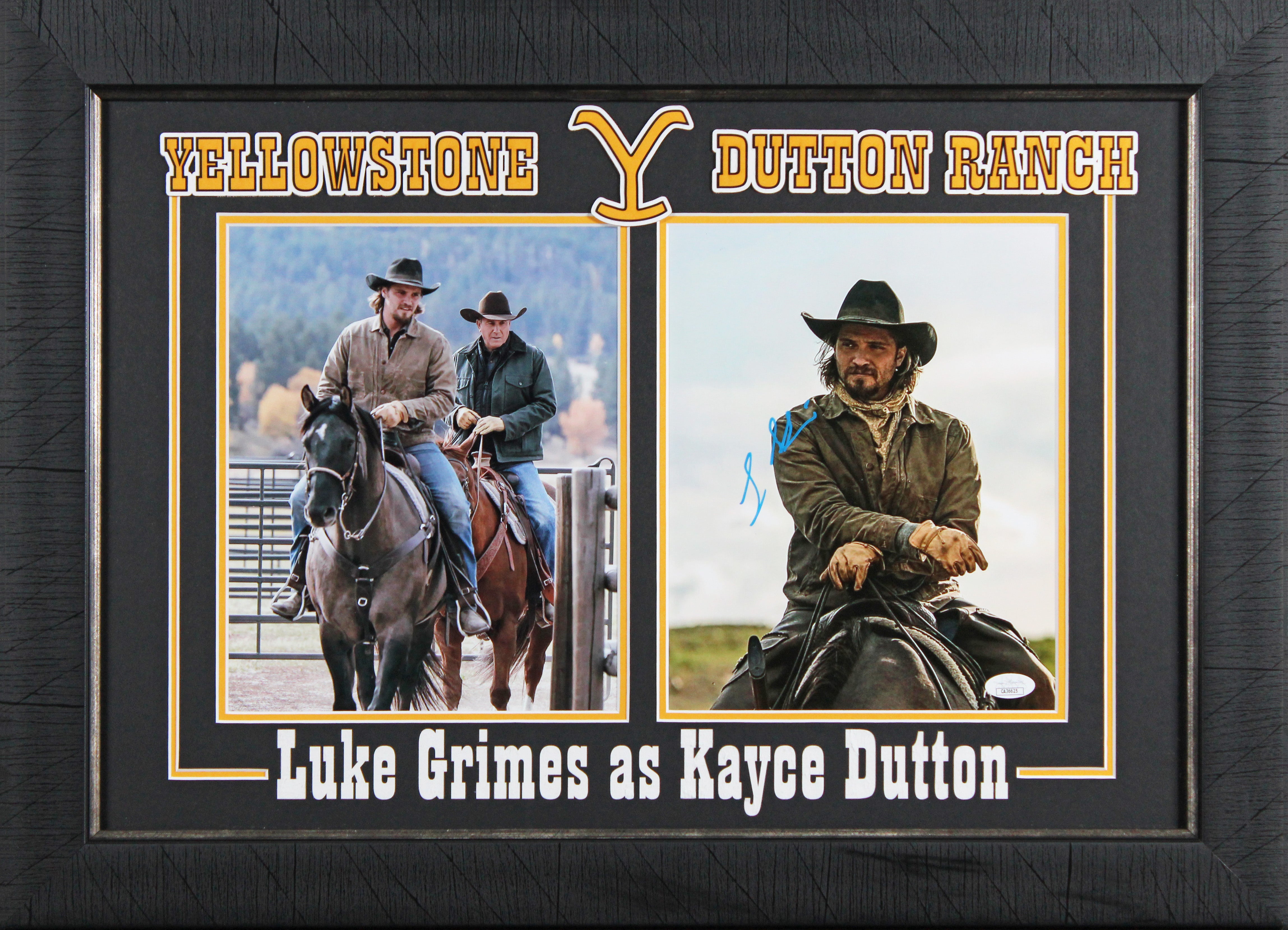 Luke Grimes Yellowstone Authentic Signed 8x10 Framed Photo JSA #CA36625