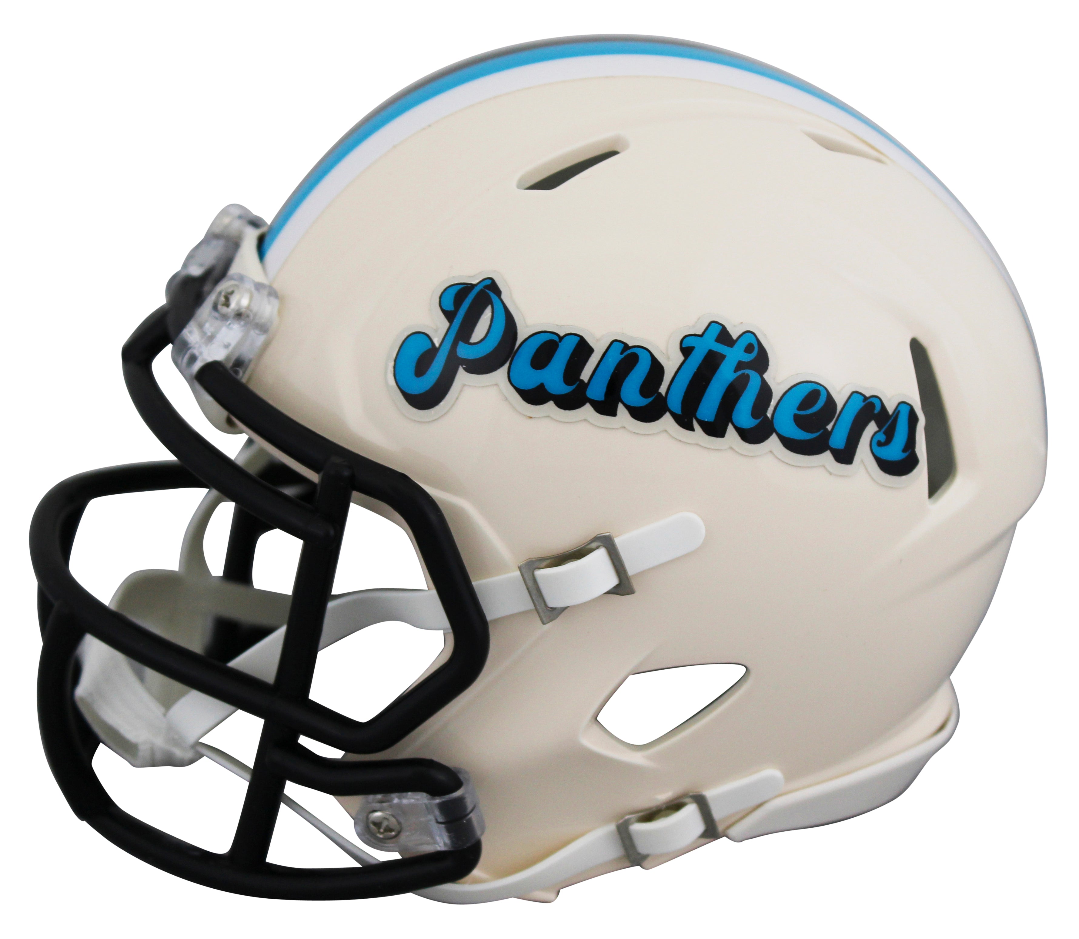 Panthers Luke Kuechly Authentic Signed Retro Speed Mini Helmet BAS Witnessed