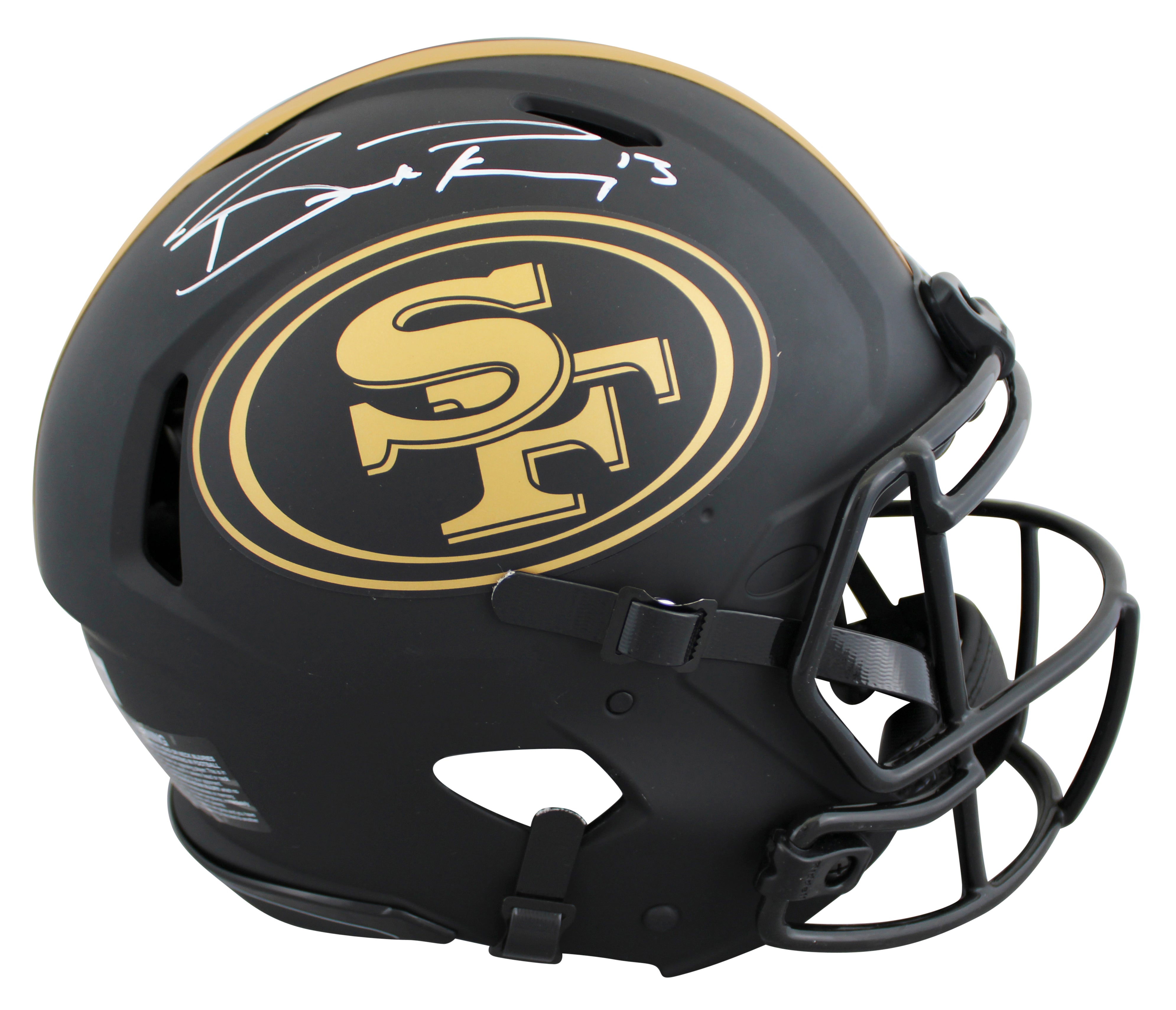 49ers Brock Purdy Signed Eclipse Full Size Speed Proline Helmet BAS Witnessed