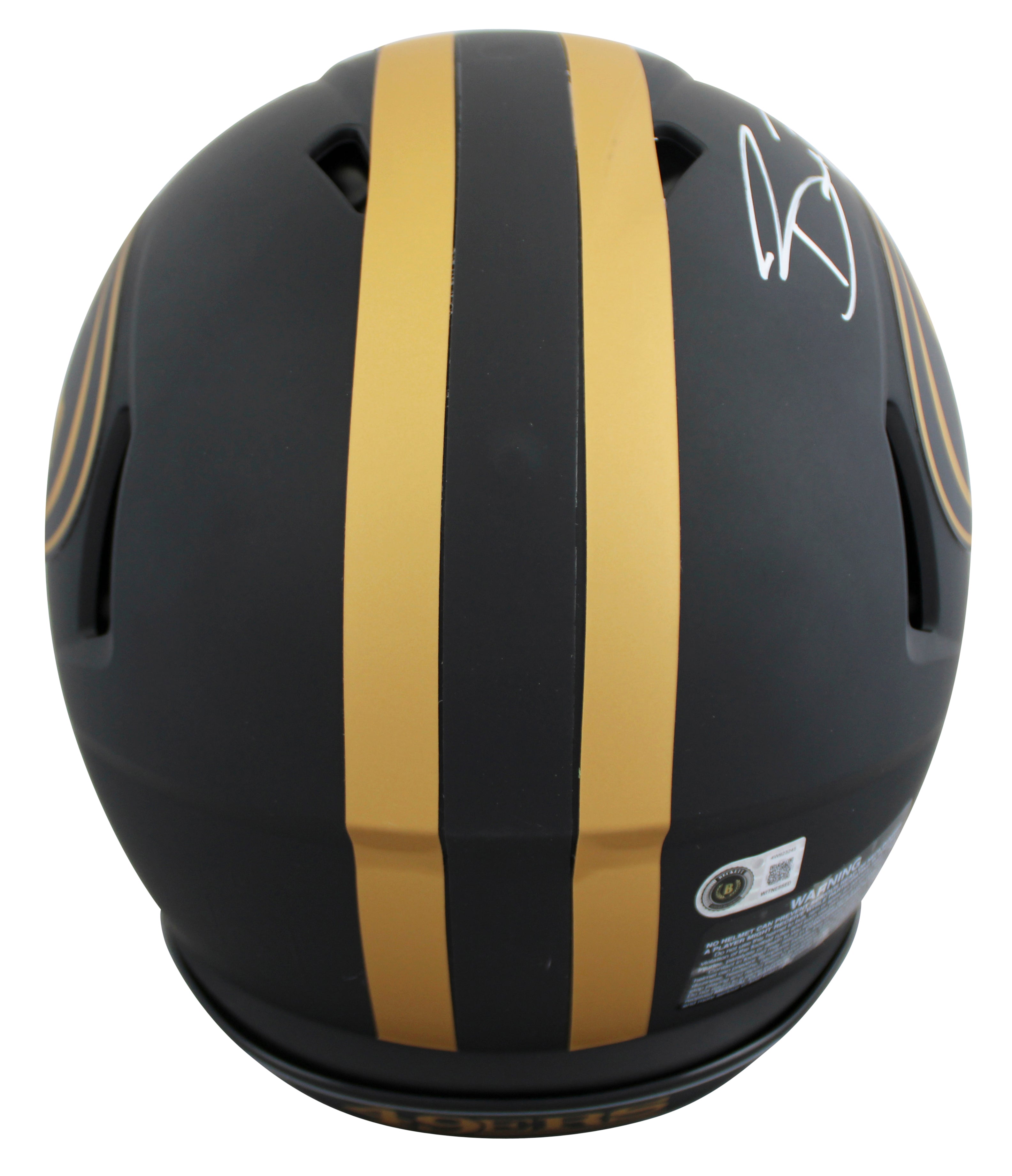 49ers Brock Purdy Signed Eclipse Full Size Speed Proline Helmet W/ Case BAS Wit