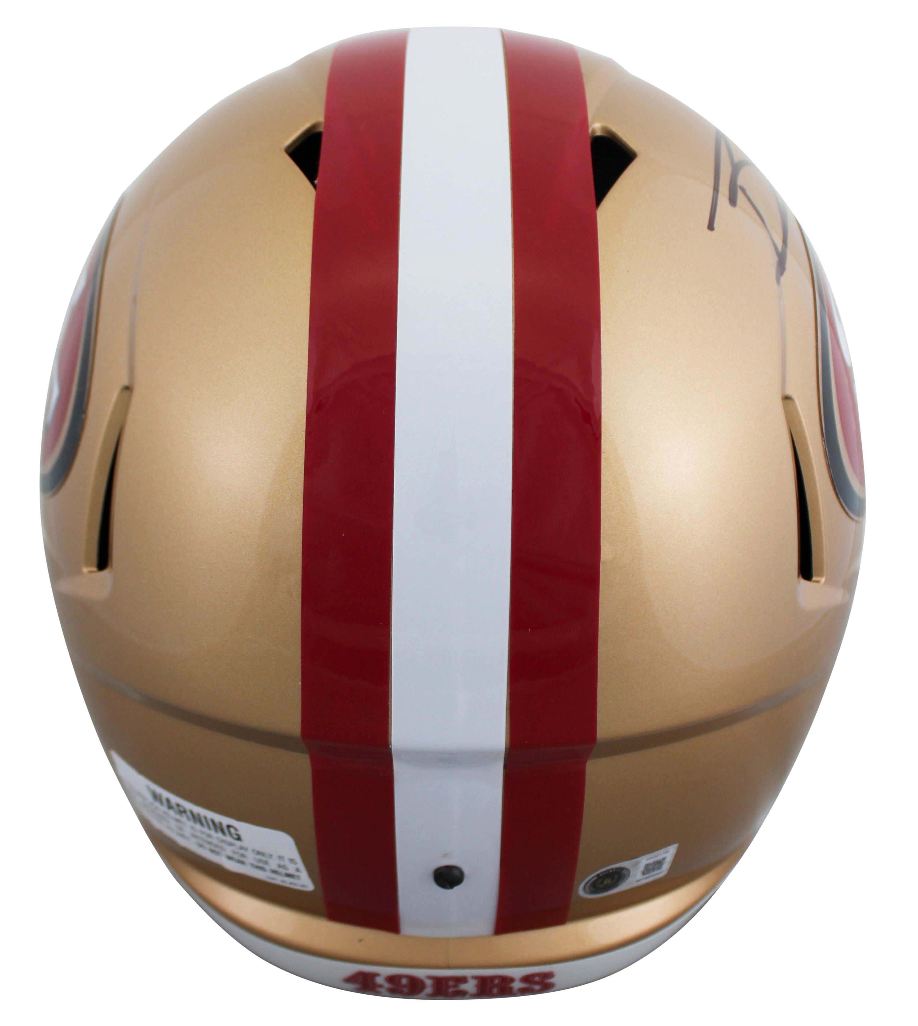 49ers Brock Purdy Signed Full Size Speed Rep Helmet W/ Case BAS Witnessed