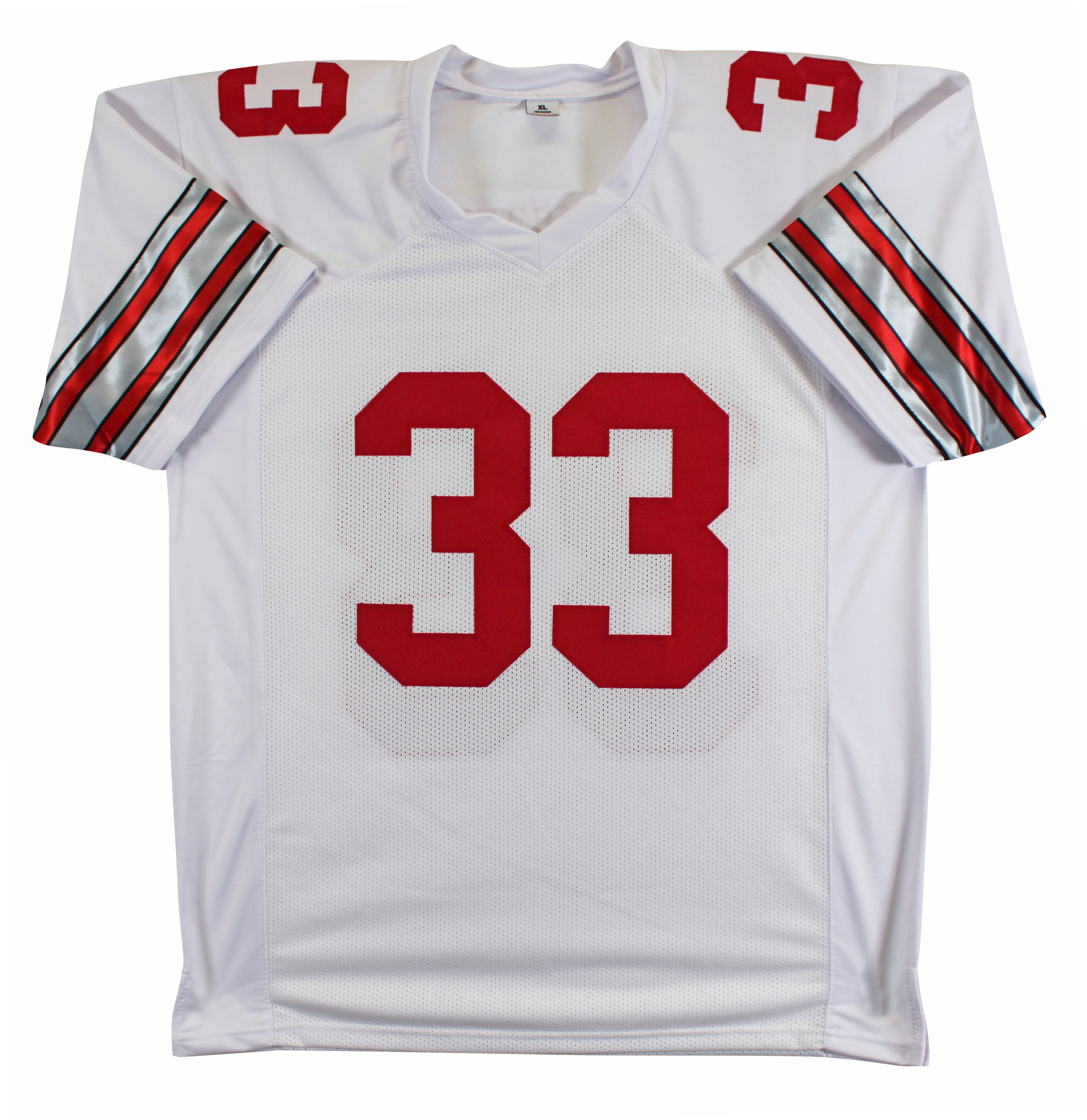 Ohio State Jack Sawyer Authentic Signed White Pro Style Jersey Autographed BAS 2